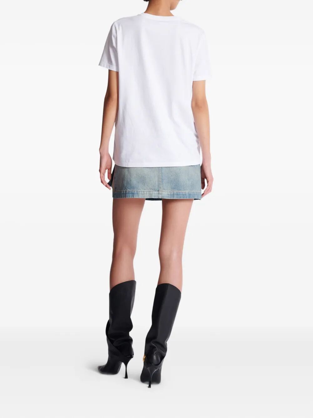 BALMAIN Chain Print T-Shirt - Women's FW25 Collection