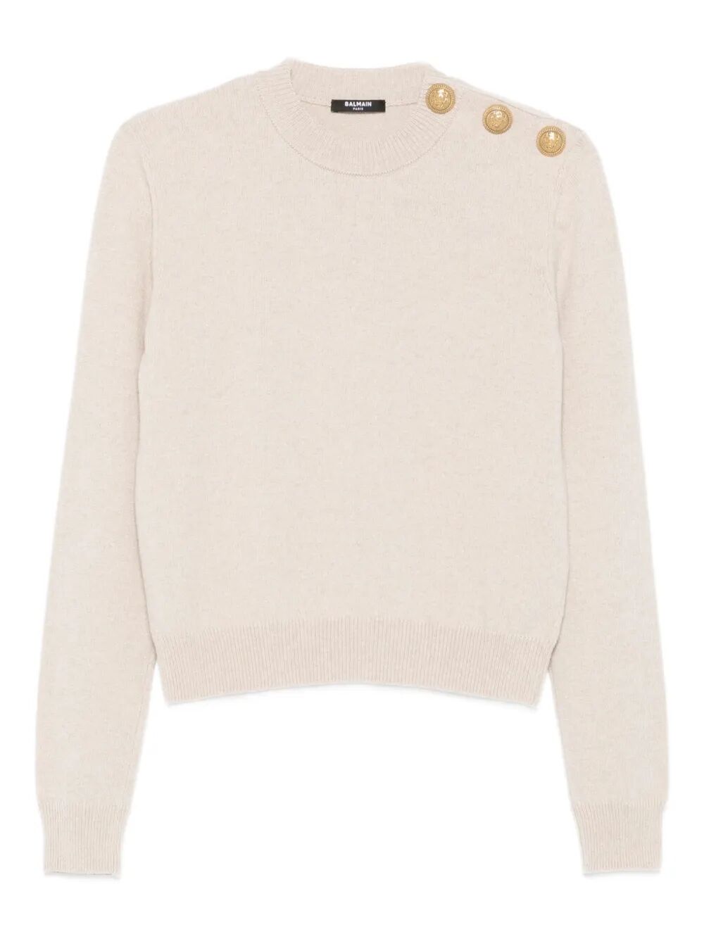 BALMAIN Cashmere Blend Buttoned Sweater