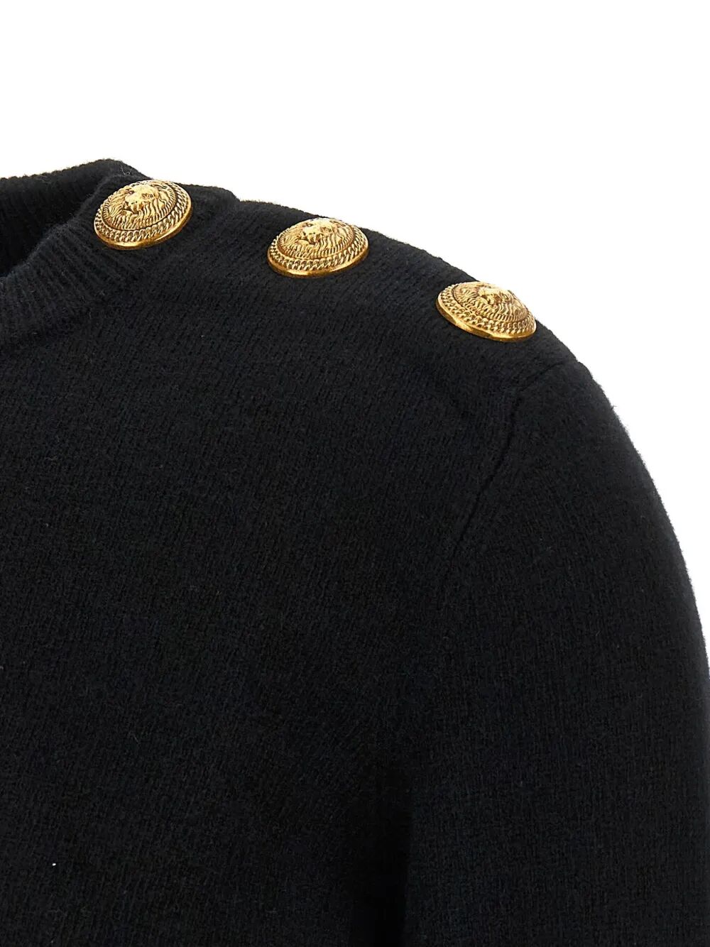 BALMAIN Cashmere Blend Buttoned Sweater