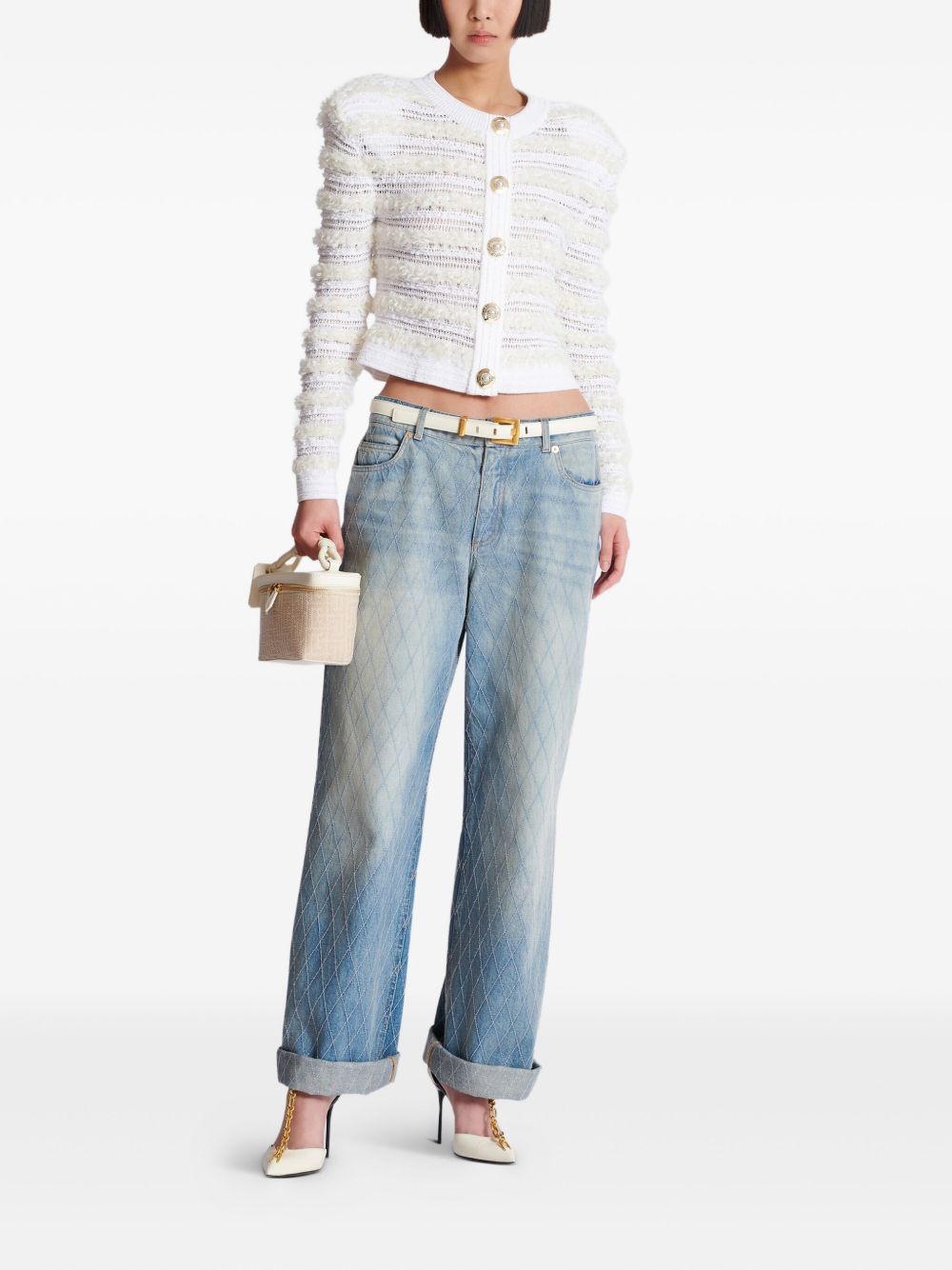 BALMAIN Tweed Cardigan