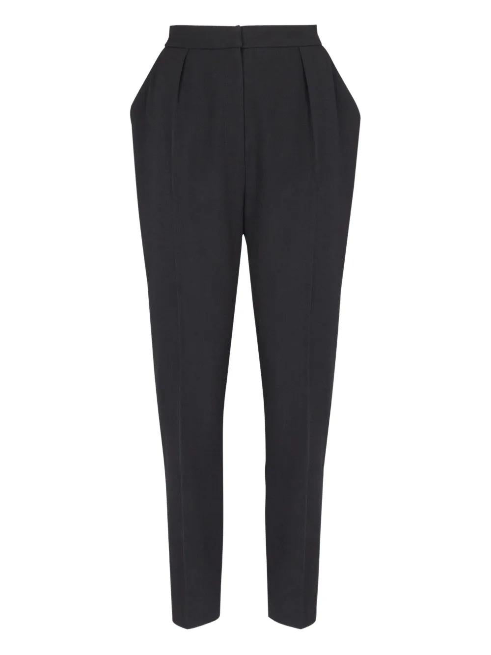 BALMAIN Classic Virgin Wool Trousers for Women