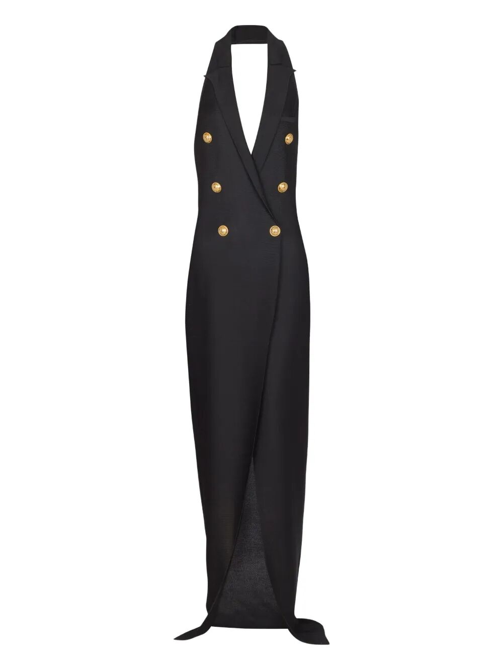 BALMAIN Halterneck Maxi Dress