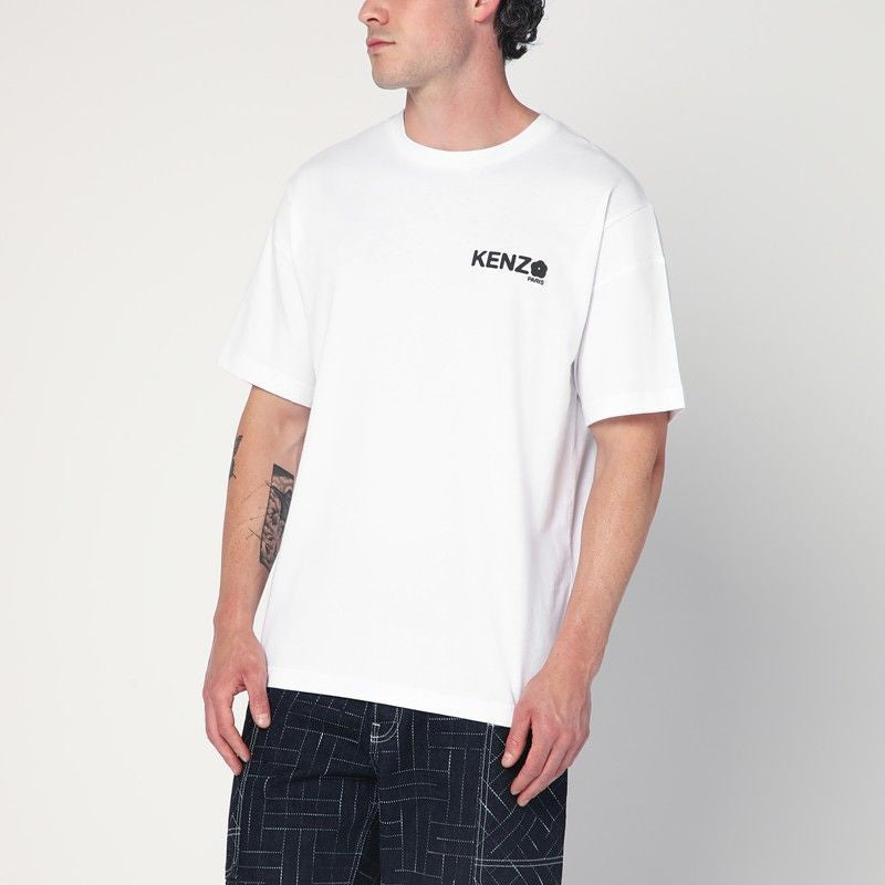 KENZO Logo Print Cotton T-Shirt for Men - FW25
