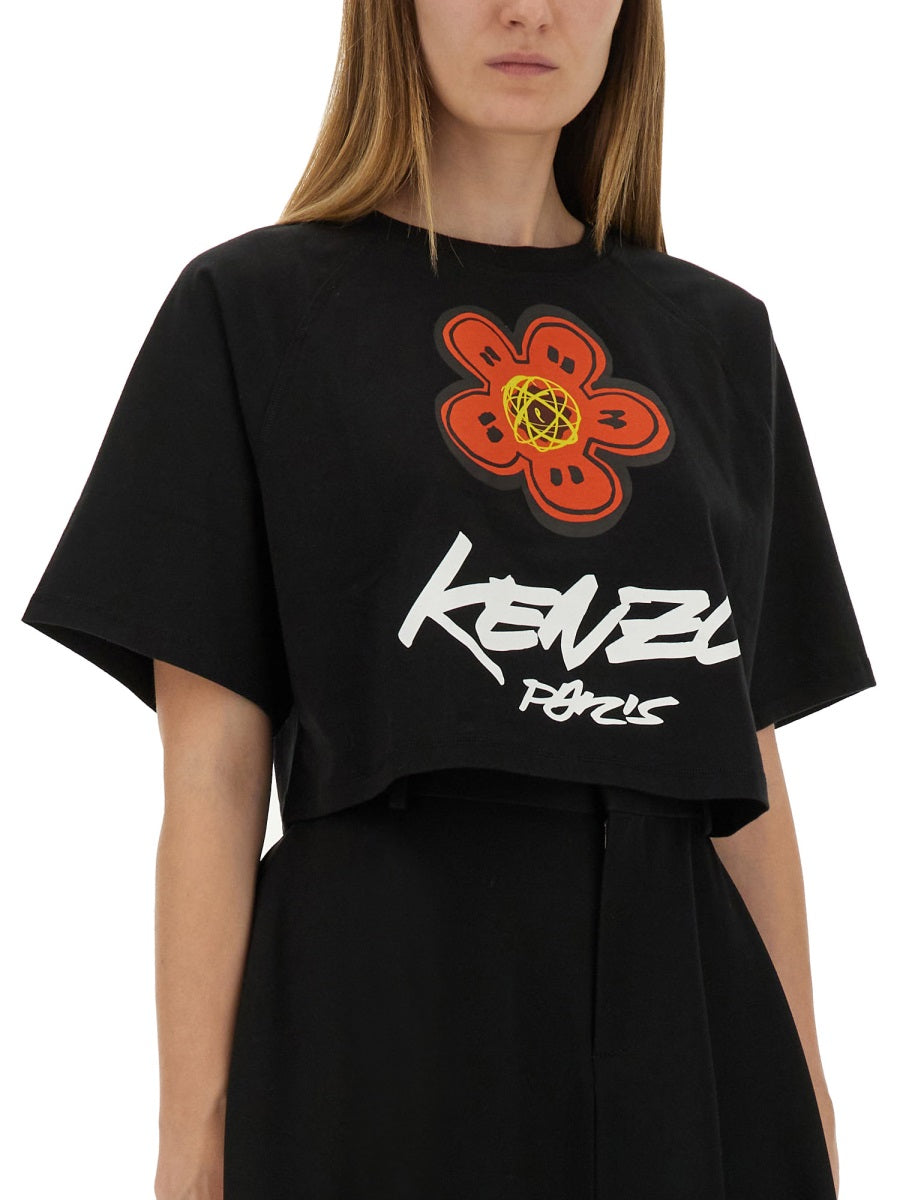 KENZO Futura Mini Cropped T-Shirt