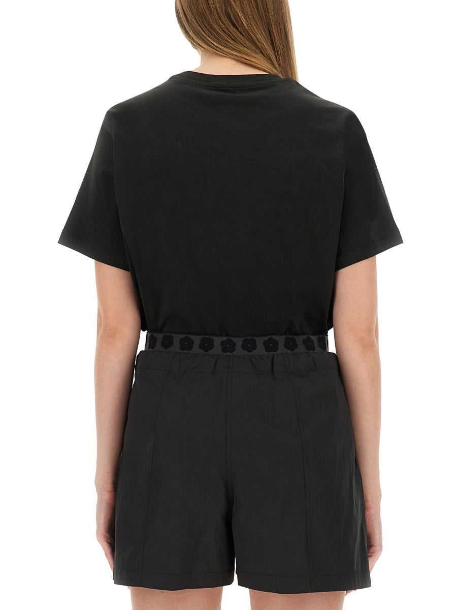 KENZO Embroidered Flower Crest T-Shirt - Size S
