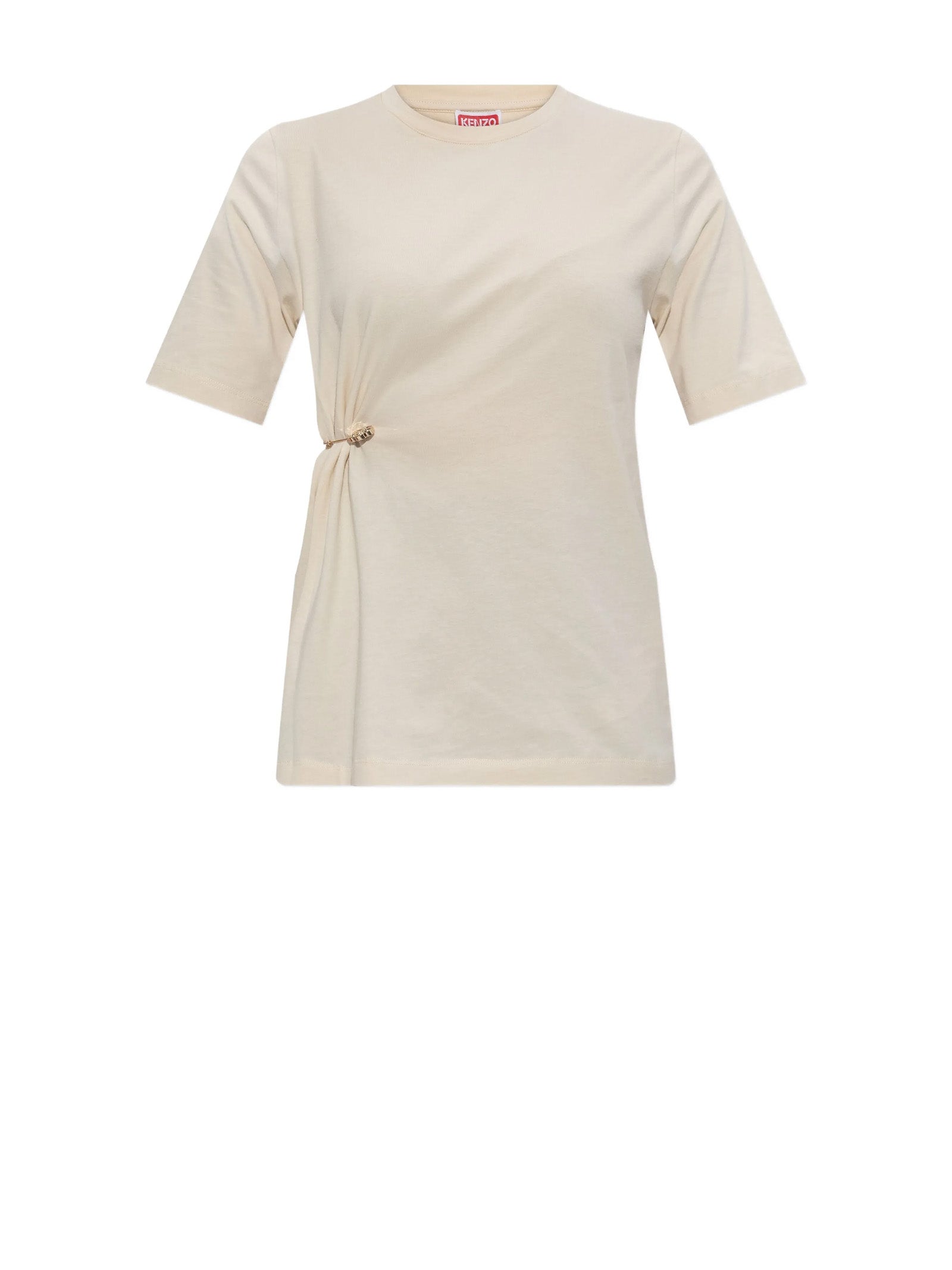 KENZO Elegant T-Shirt with Distinctive Pin Detail