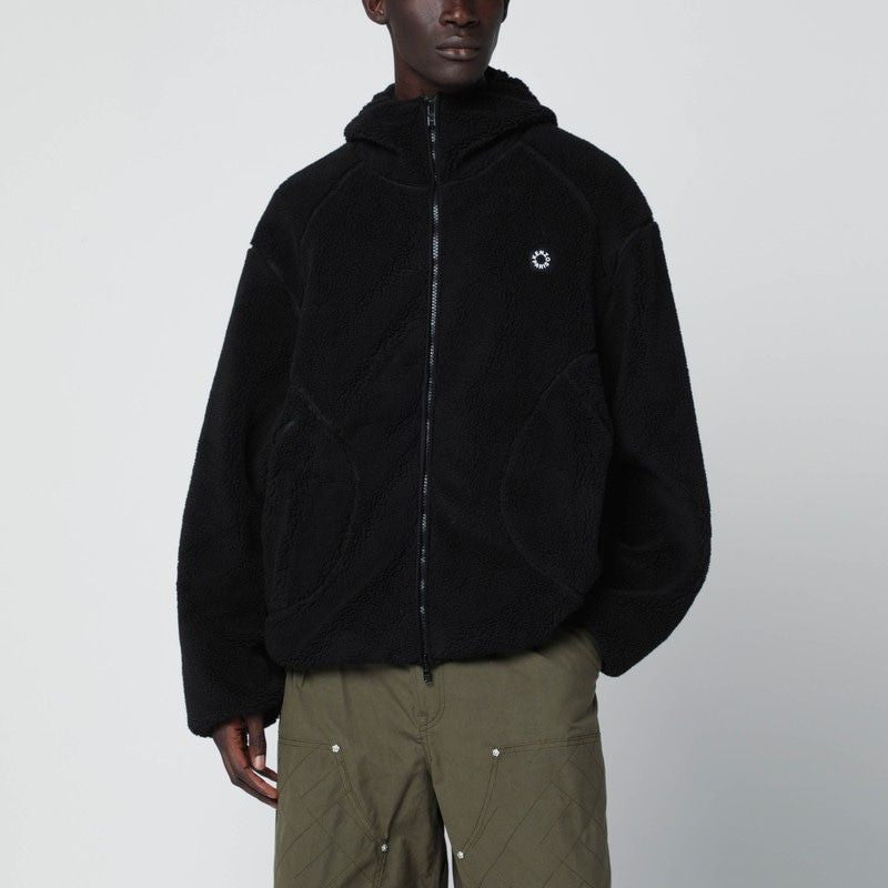KENZO Hooded Fleece with Double Zip Closure for Men