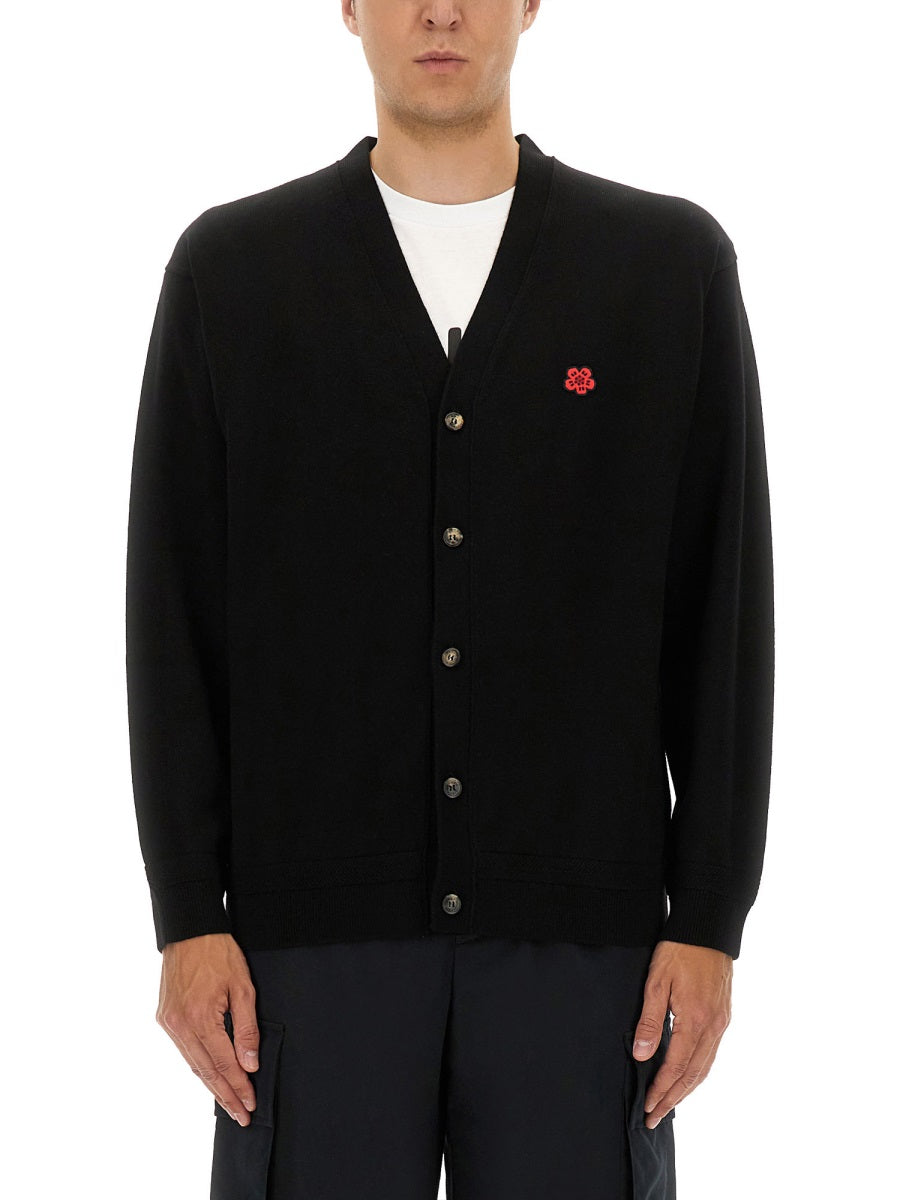 KENZO Button-Front Knit Cardigan for Men
