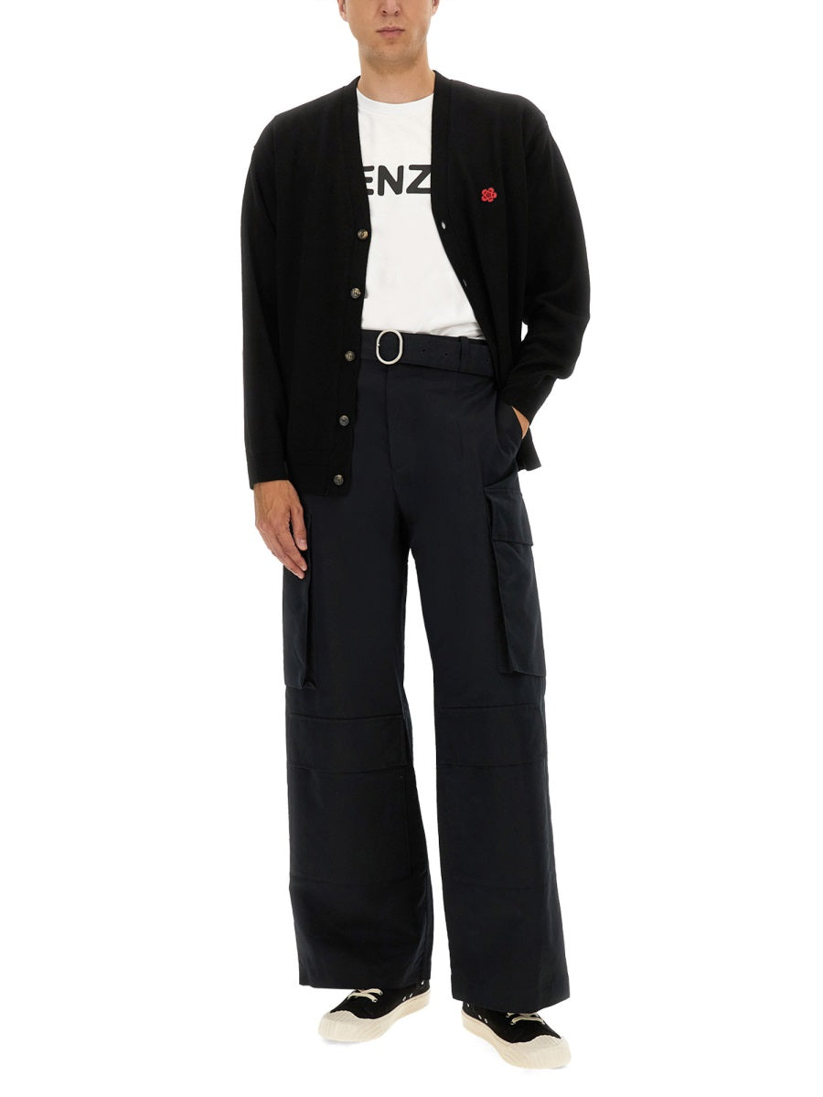 KENZO Button-Front Knit Cardigan for Men