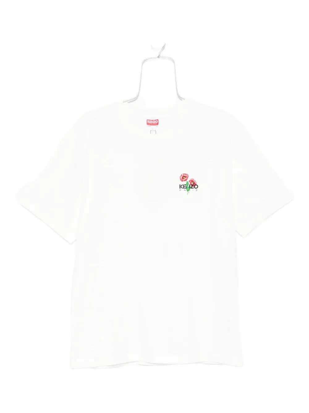 KENZO Sustainable Archive Bouquet Embroidered Cotton T-Shirt - FW25