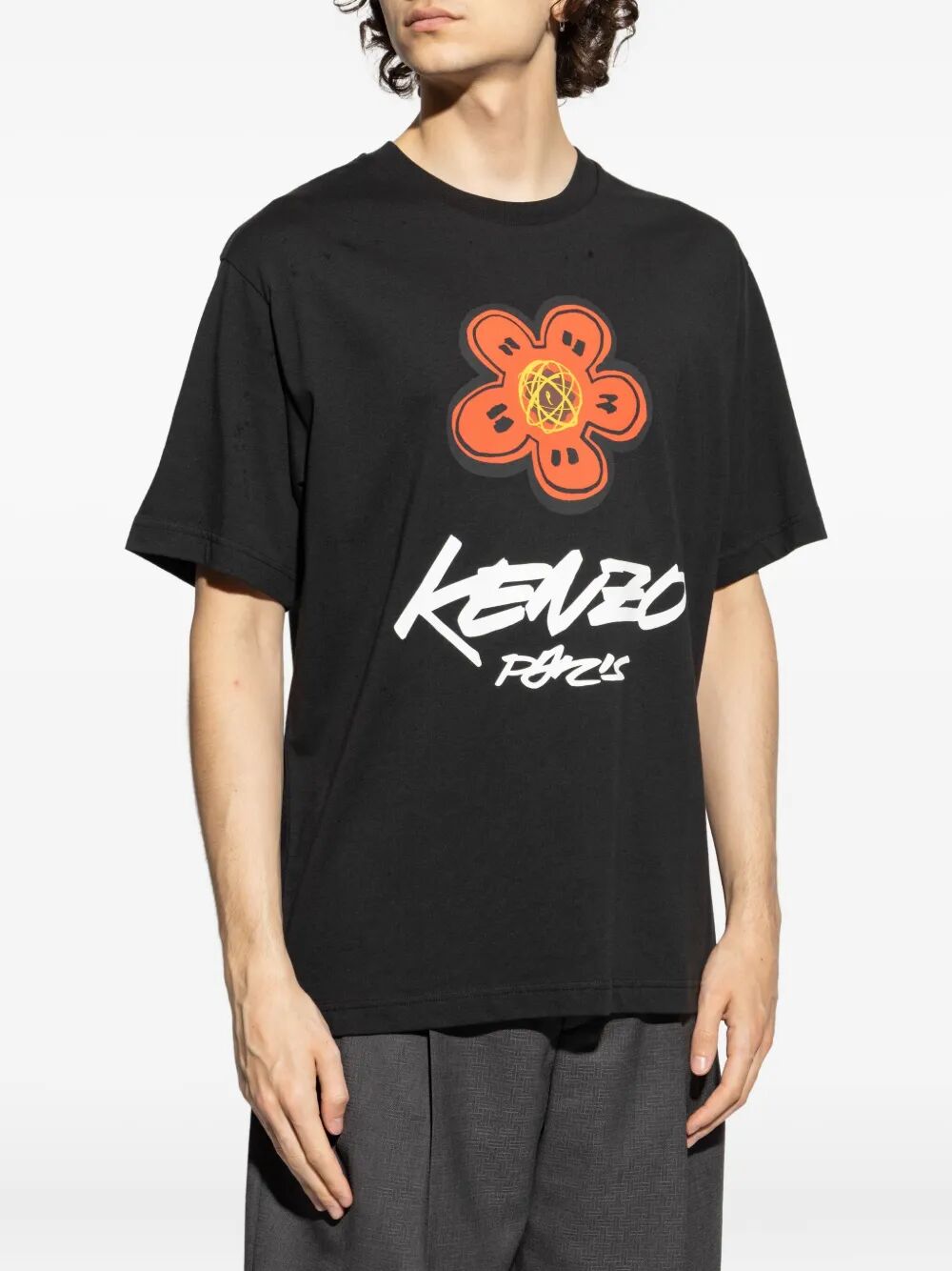 KENZO Futura 2000 Graphic Cotton T-Shirt - Medium