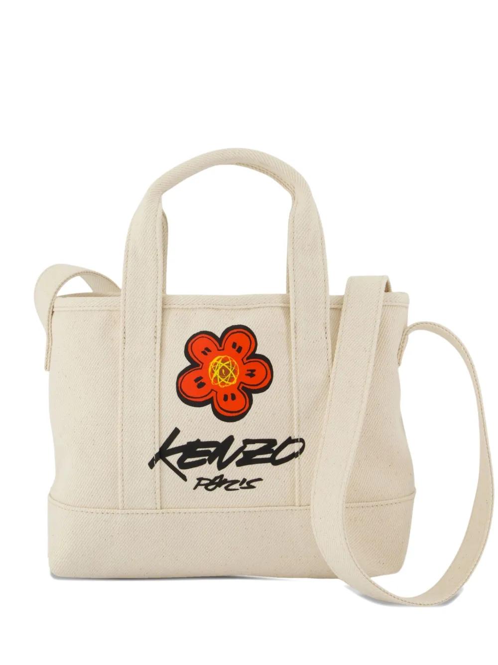 KENZO Floral Print Tote Handbag