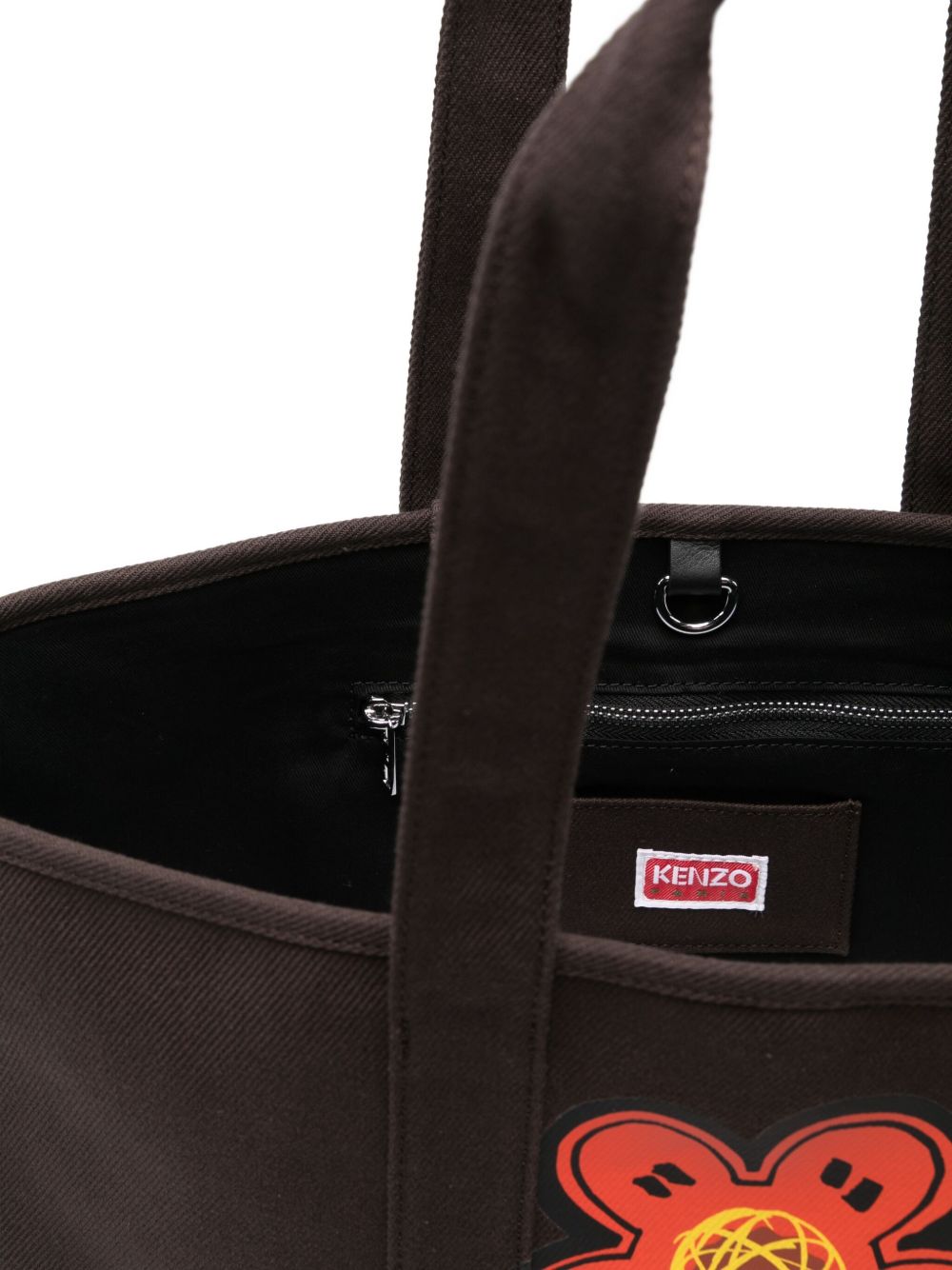 KENZO Large Utility Canvas Tote Handbag