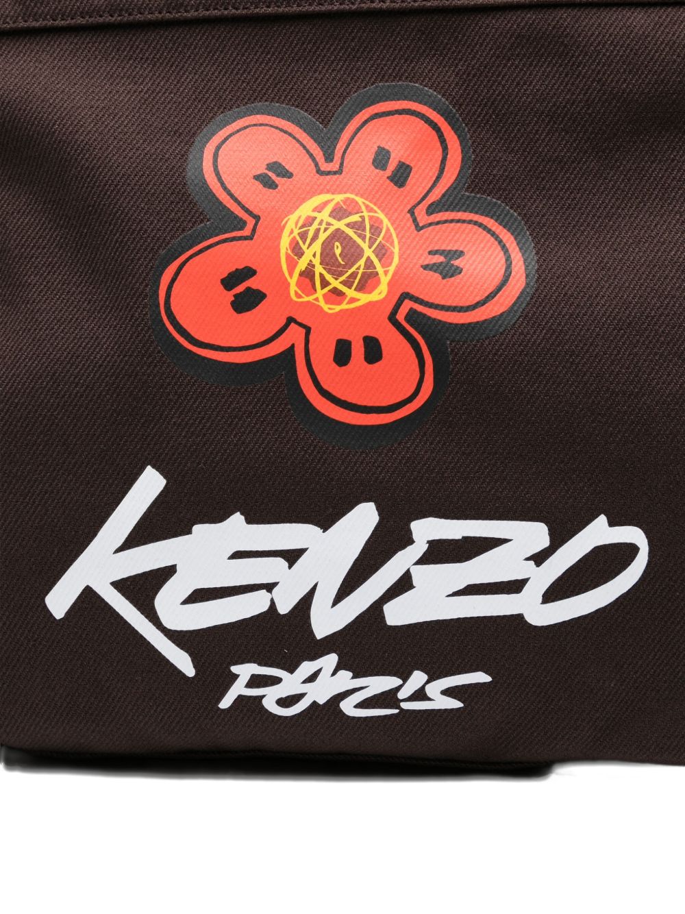 KENZO Logo Cotton Crossbody Handbag