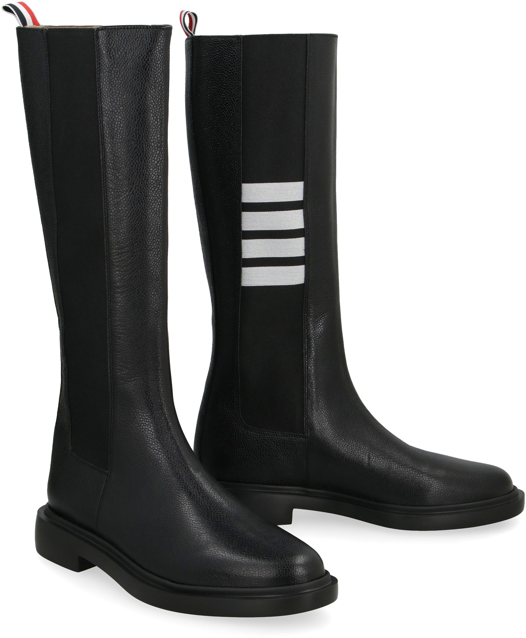 THOM BROWNE Chic Leather Boots for Women