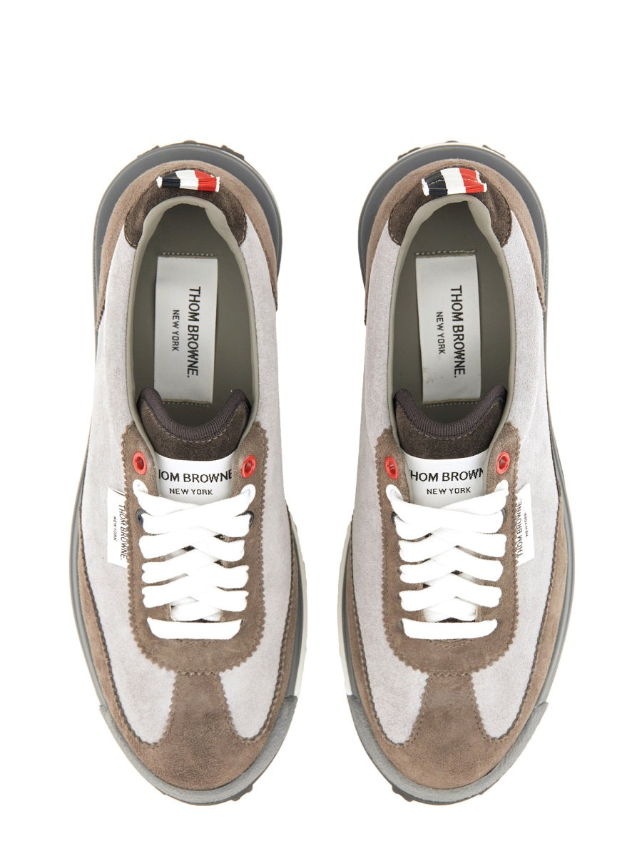 THOM BROWNE Suede Tech Runner Sneakers