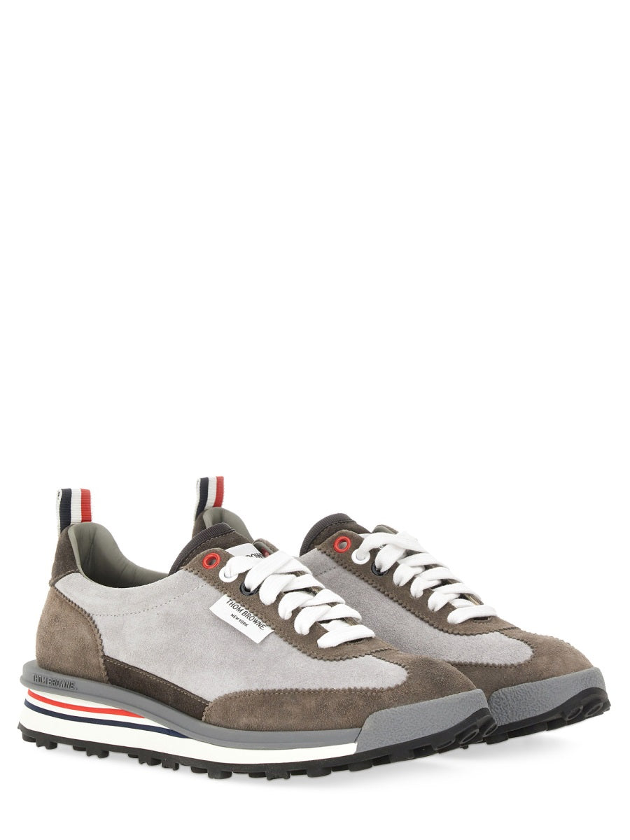 THOM BROWNE Suede Tech Runner Sneakers