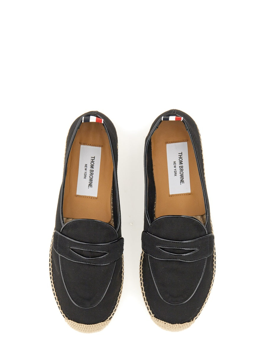 THOM BROWNE Espadrille Penny Varsity Slip-Ons