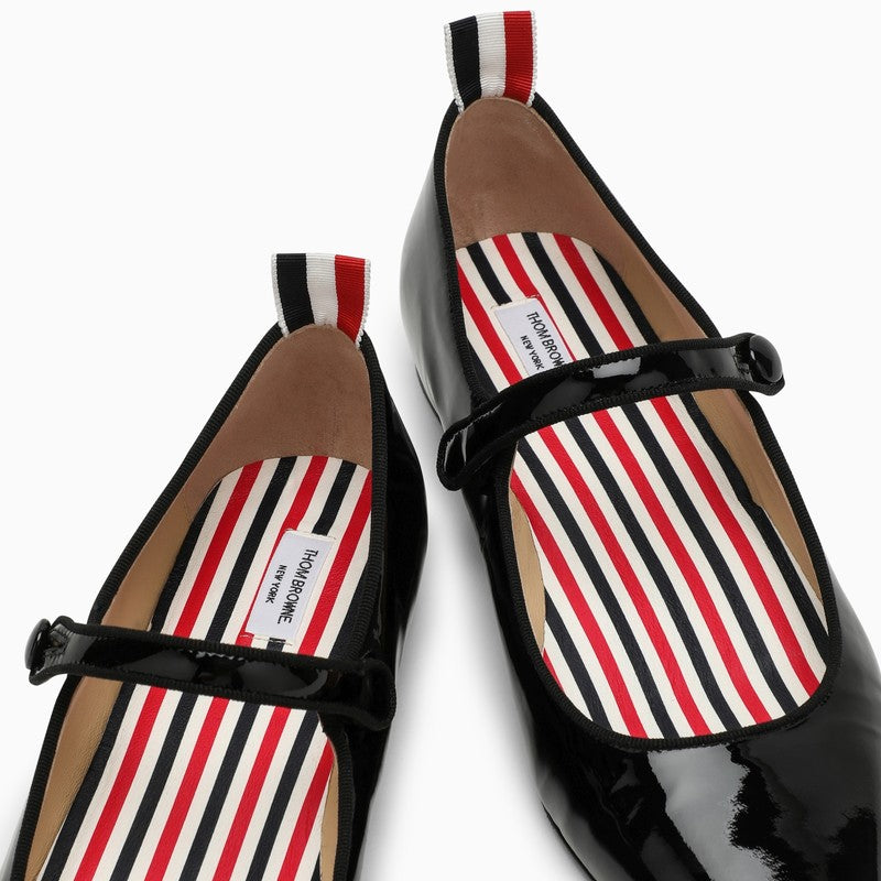 THOM BROWNE 100% Leather Flat Shoes