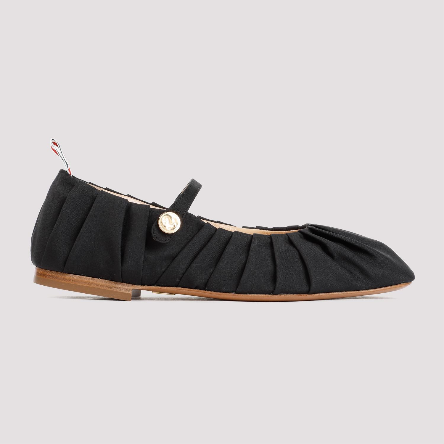 THOM BROWNE Elegant Fabric Ballerinas for Women