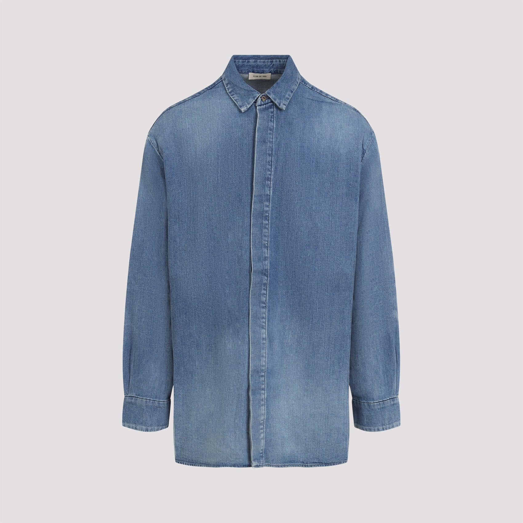 FEAR OF GOD Essential Denim Shirt for Men - FW24 Collection