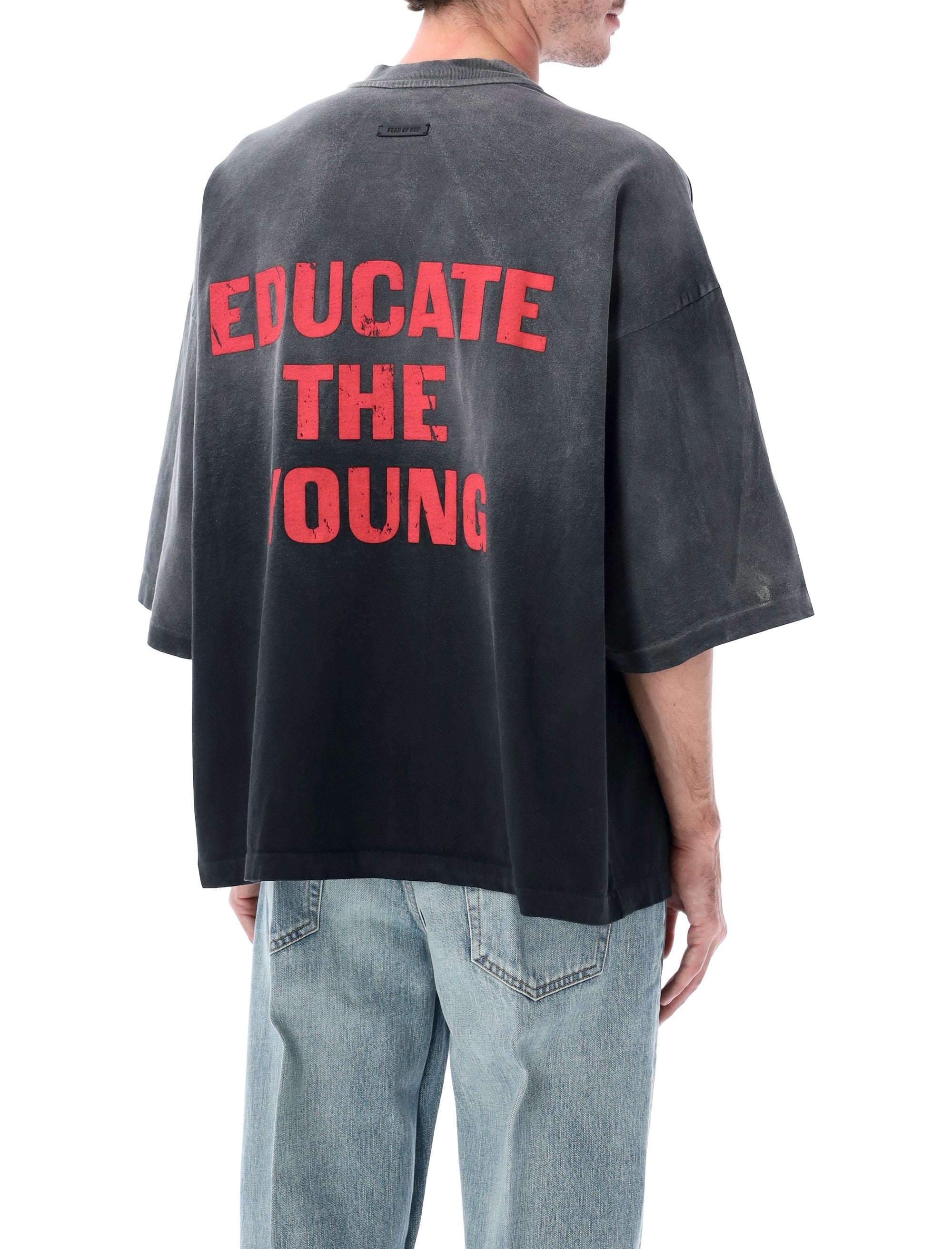 FEAR OF GOD Oversized Educational Graphic T-Shirt - Size L
