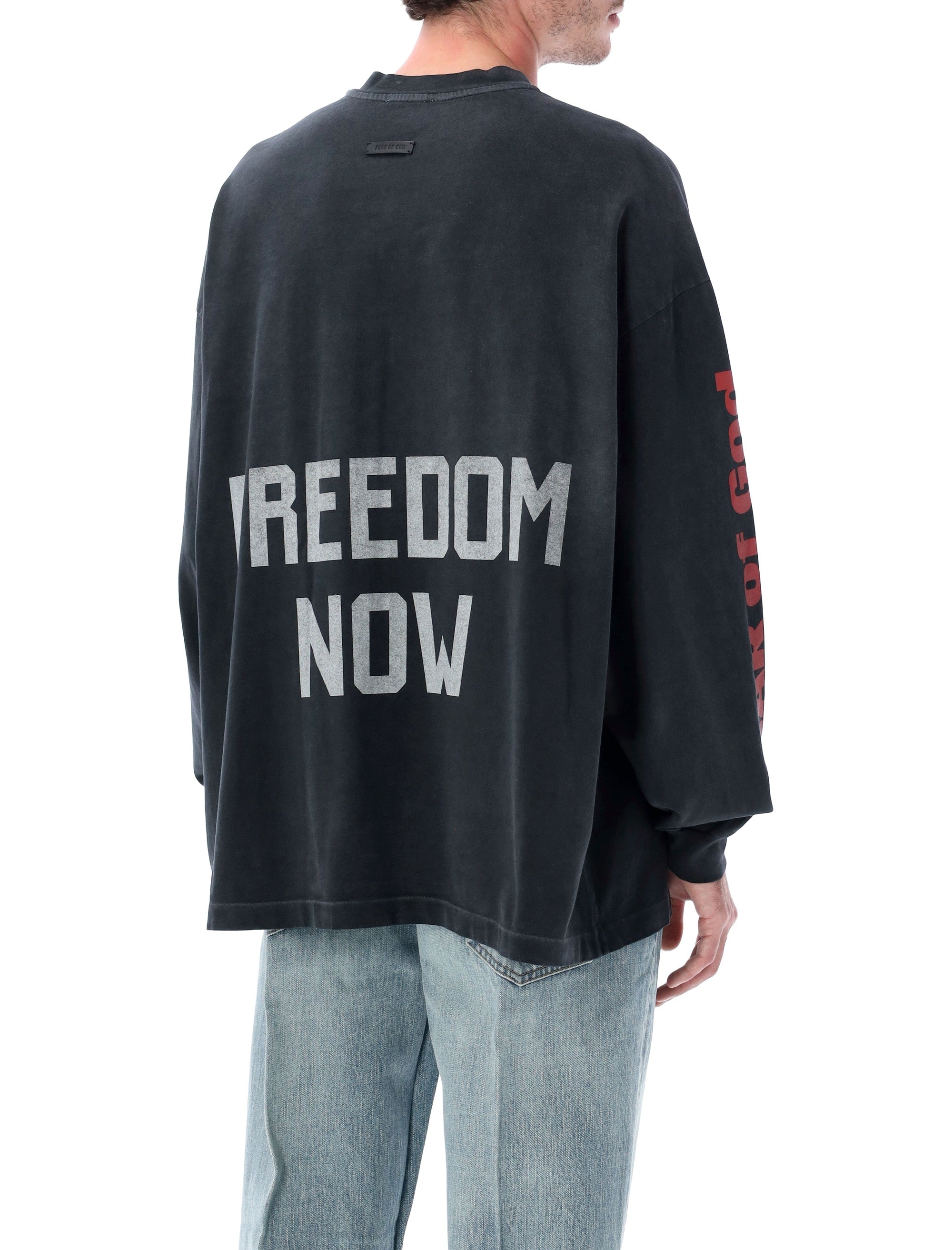 FEAR OF GOD Freedom Now Long Sleeve T-Shirt - Oversized Fit