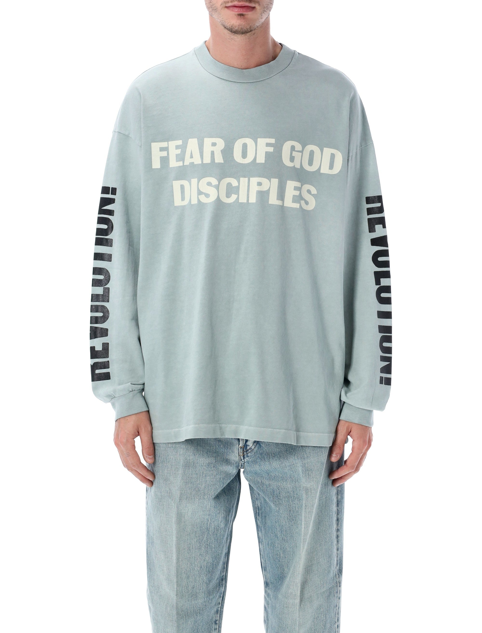 FEAR OF GOD Relaxed Disciple Long Sleeve T-Shirt - Size L