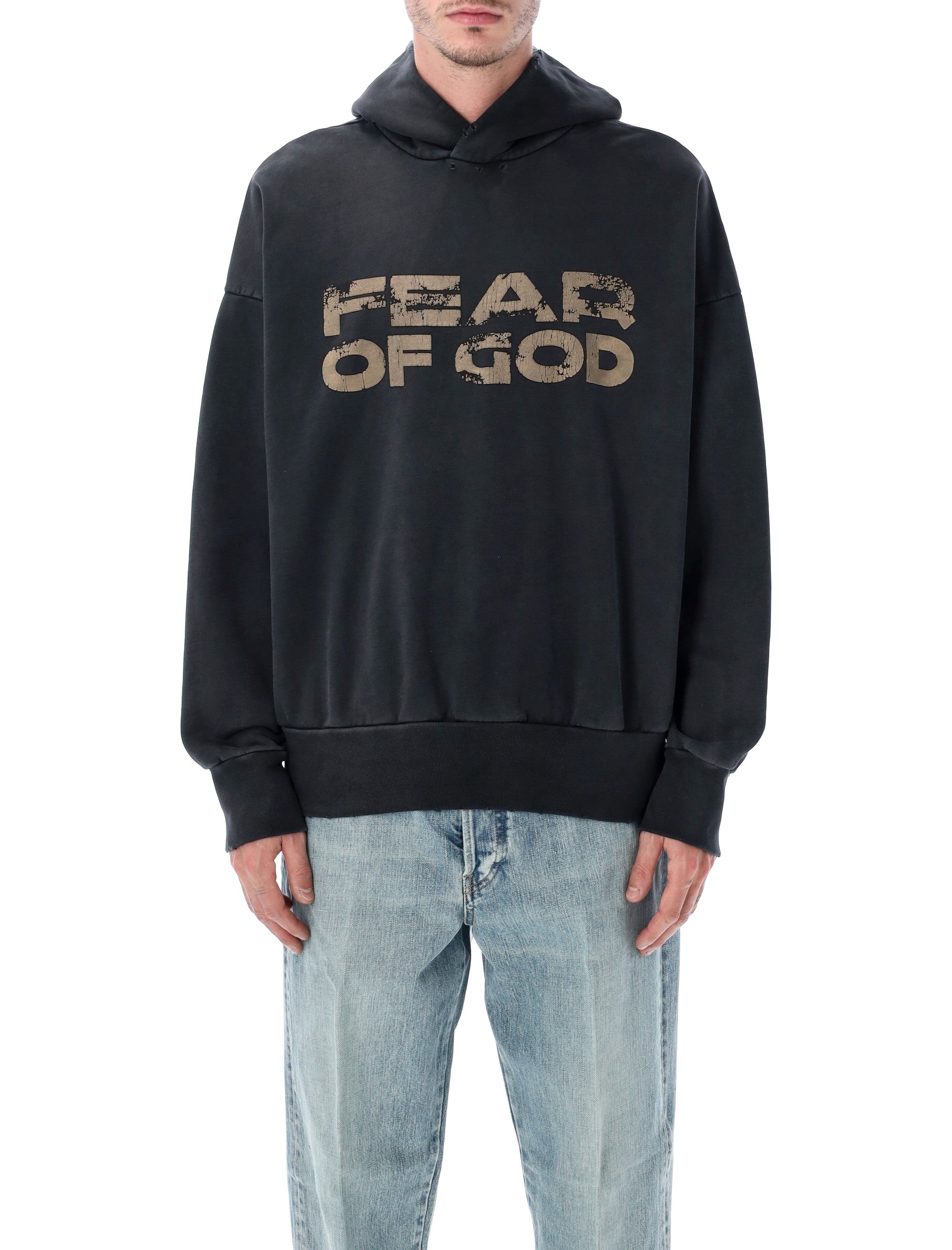 FEAR OF GOD Heavyweight Cotton Hoodie - Relaxed Fit, Size L