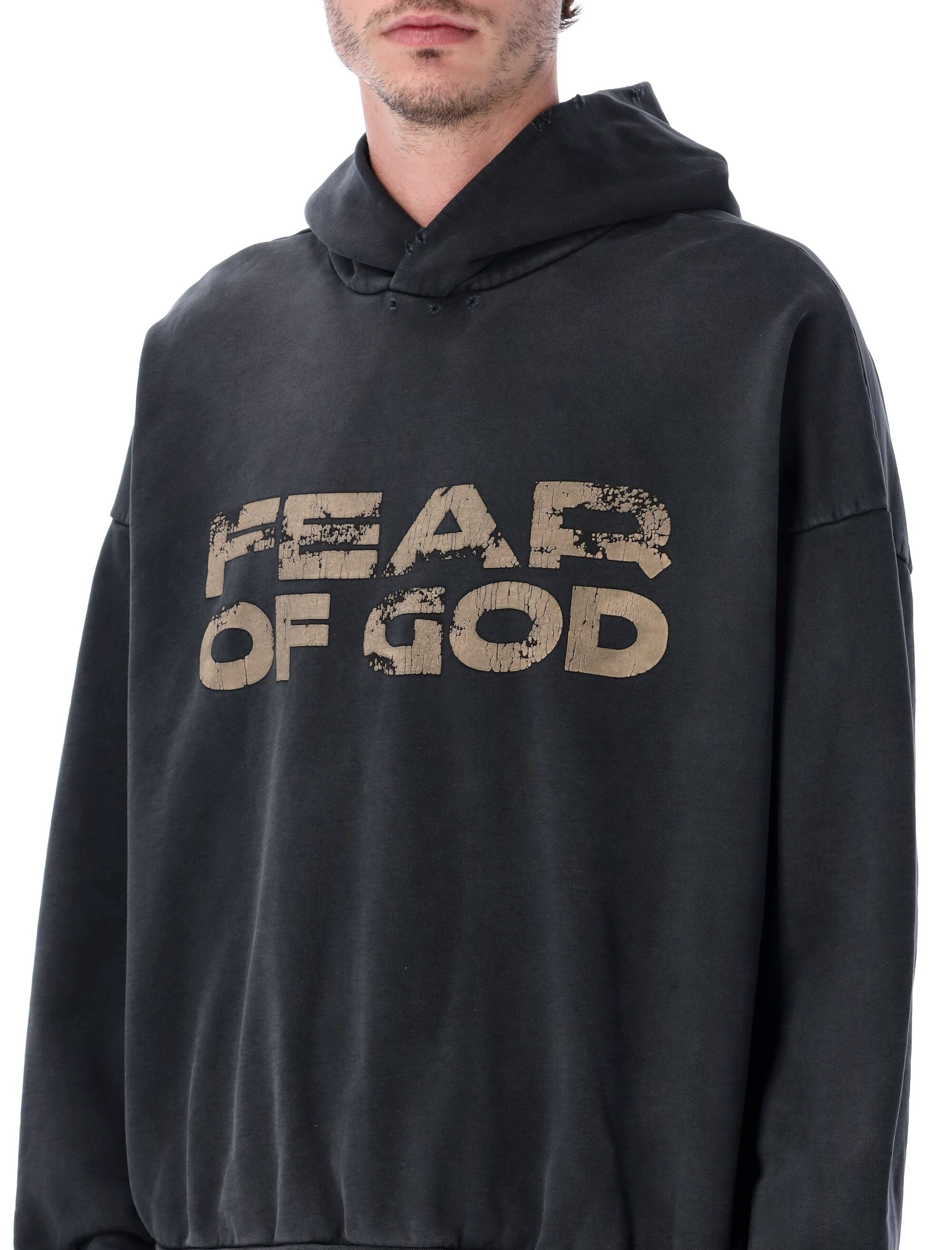 FEAR OF GOD Heavyweight Cotton Hoodie - Relaxed Fit, Size L