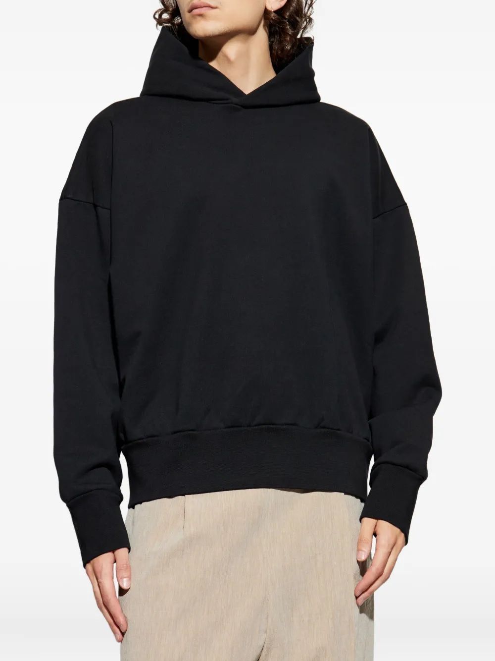 FEAR OF GOD Men's Hooded Sweatshirt with Logo Patch