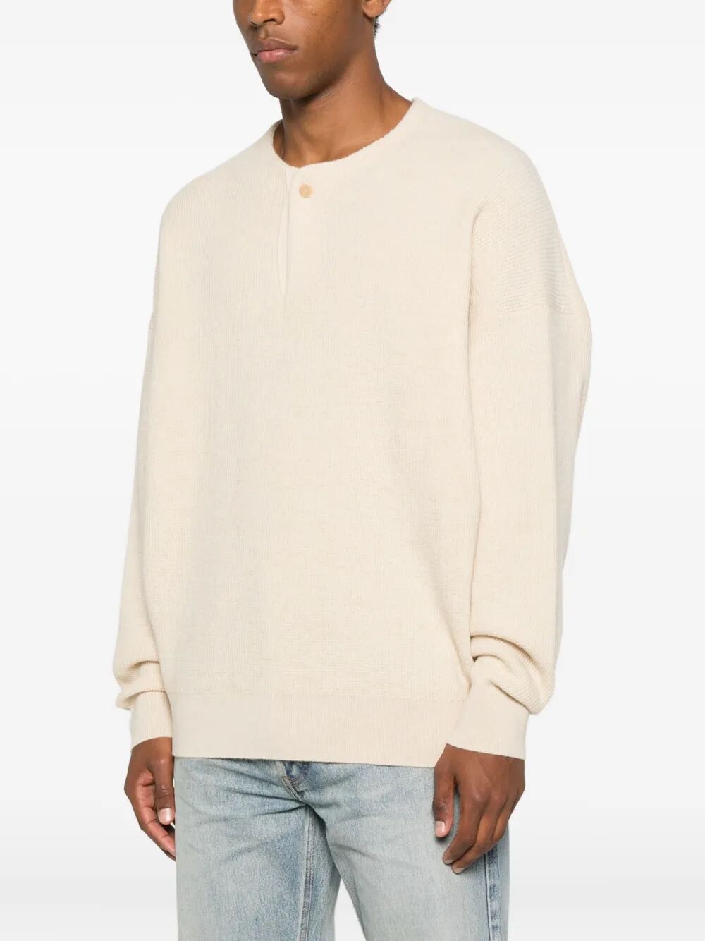 FEAR OF GOD Unisex Henley Sweater - FW25 Collection