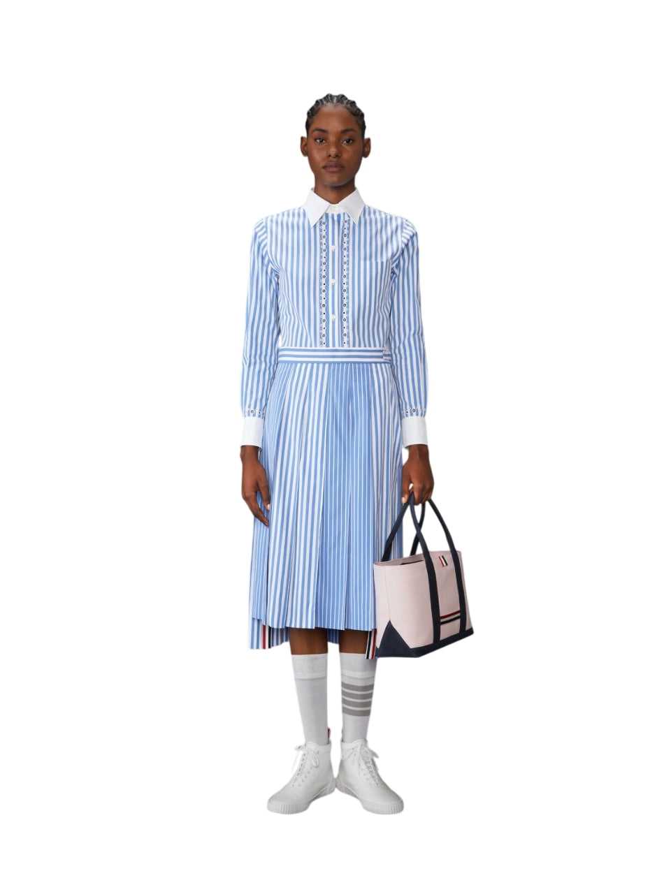 THOM BROWNE Pleated Mini Skirt
