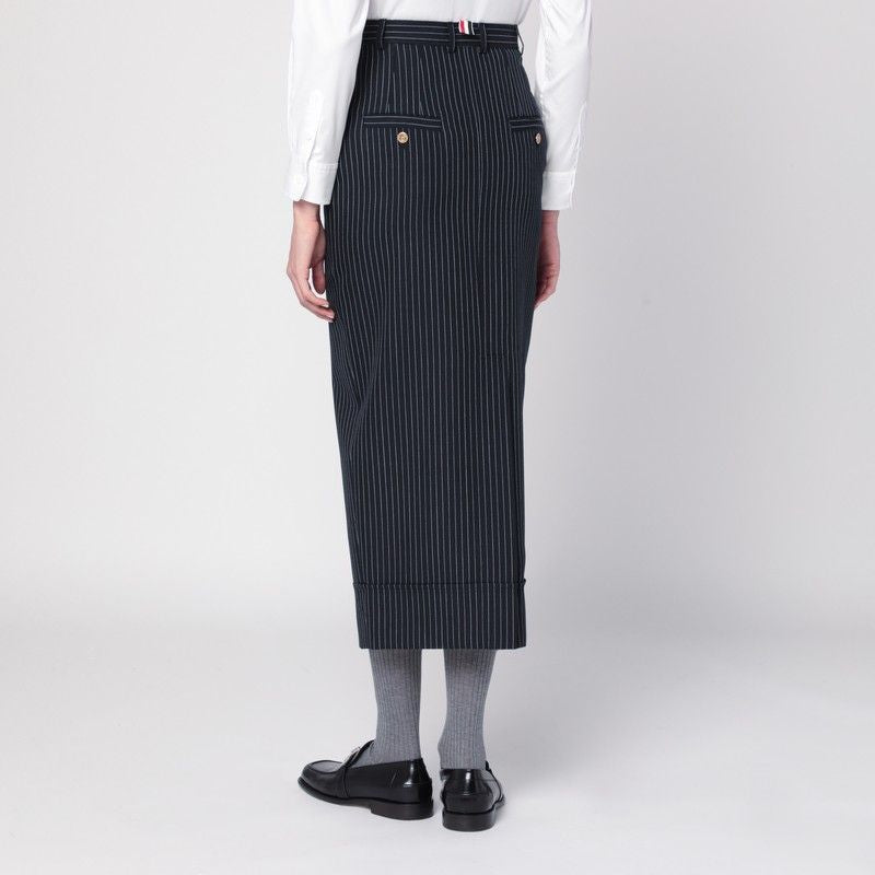 THOM BROWNE Pinstriped Pencil Skirt