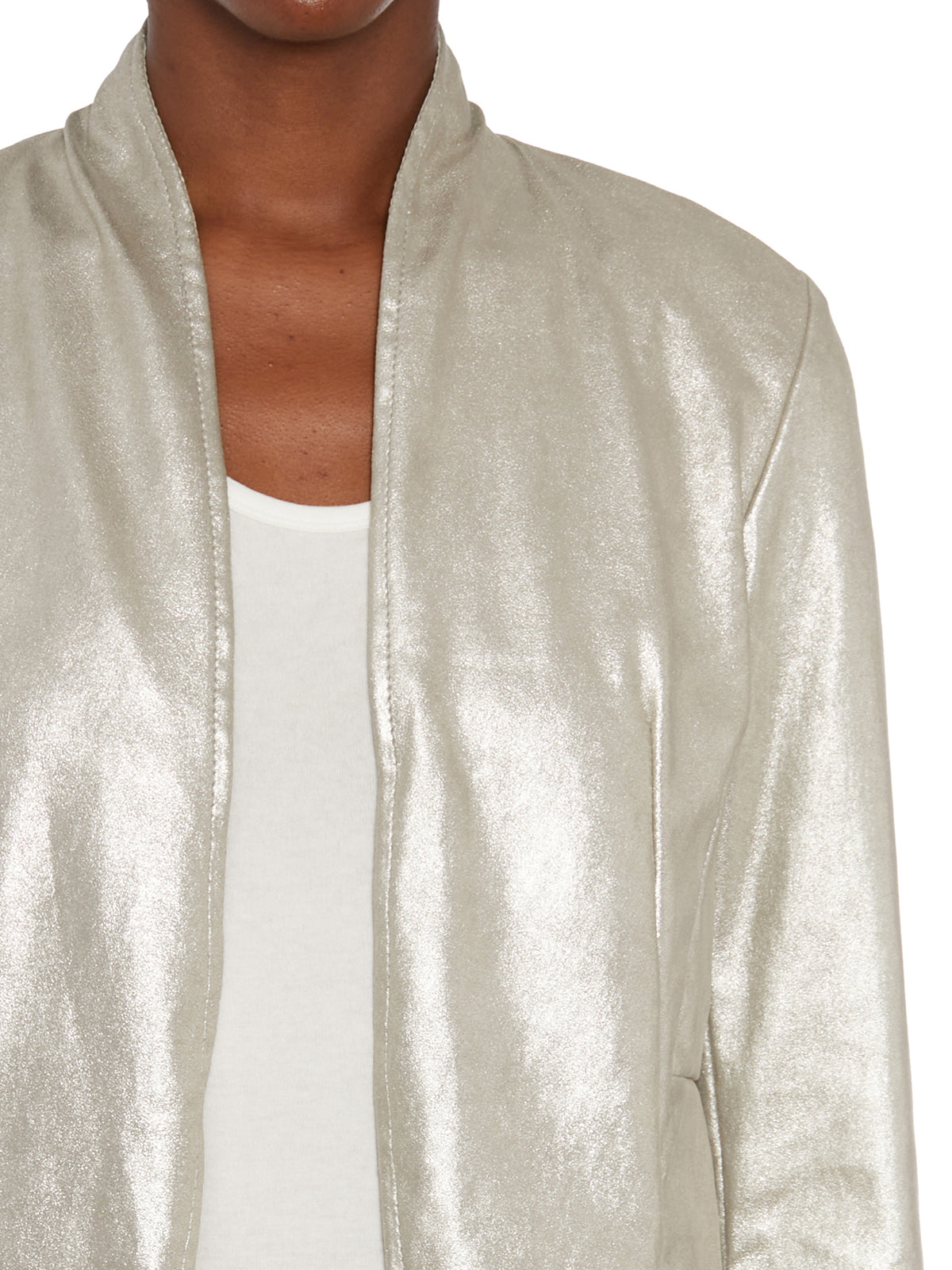 GIORGIO BRATO Stylish Women's Stretch Leather Jacket Size 40