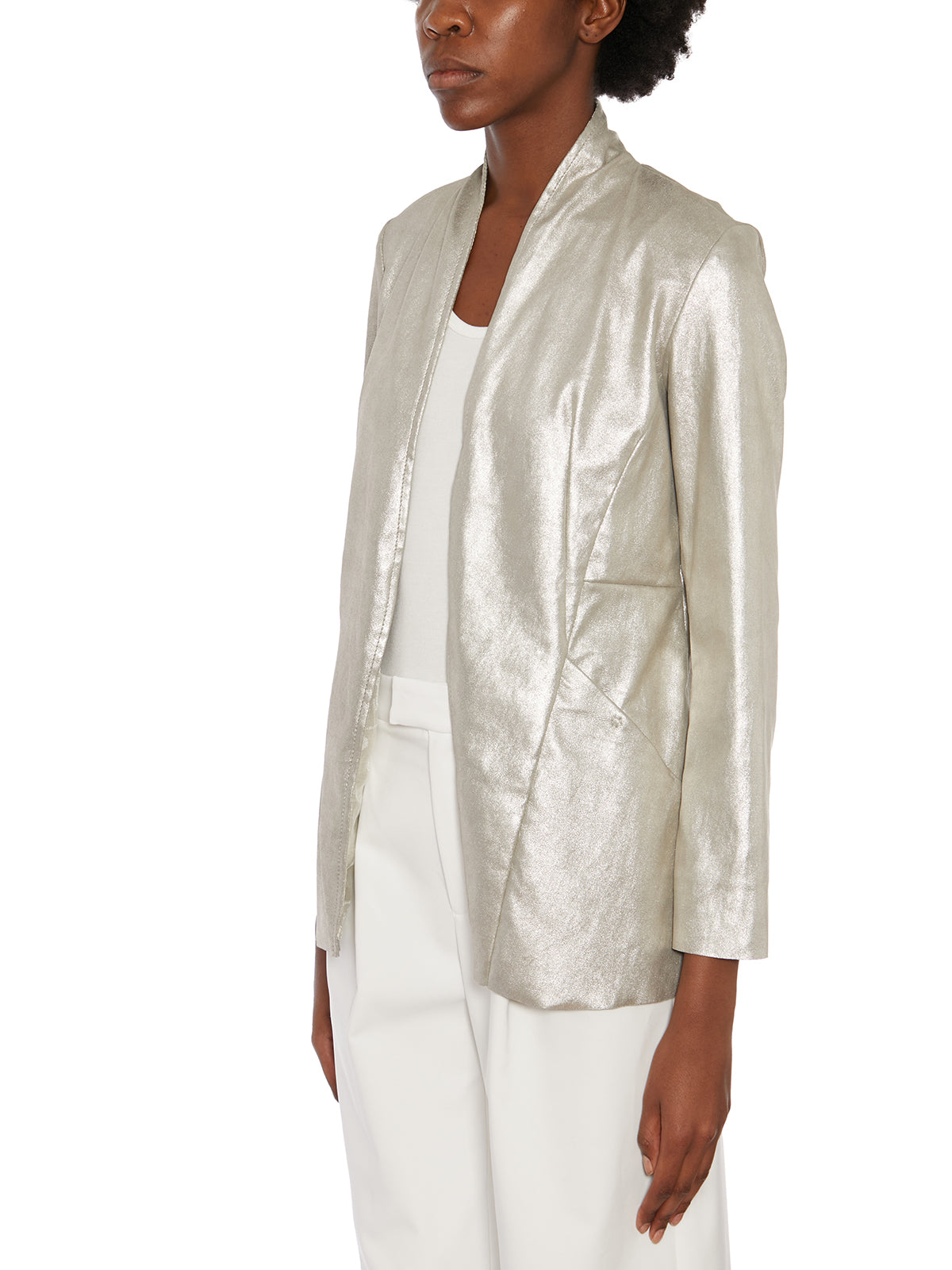 GIORGIO BRATO Stylish Women's Stretch Leather Jacket Size 40