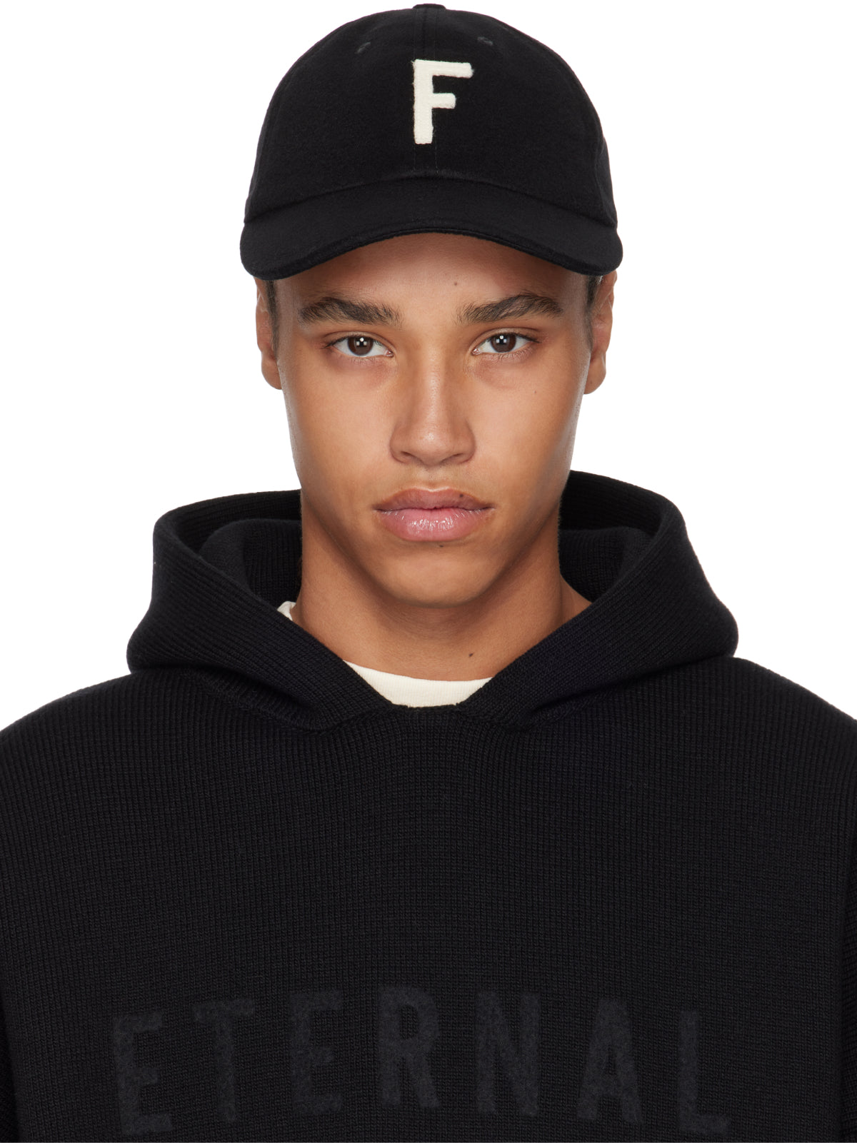 FEAR OF GOD Logo Wool Baseball Cap