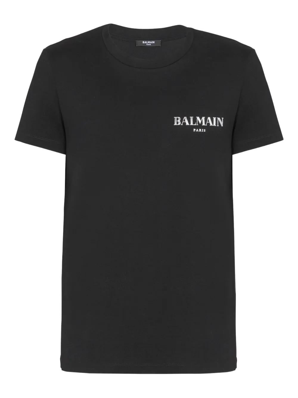 BALMAIN Logo-Printed Crew Neck T-Shirt