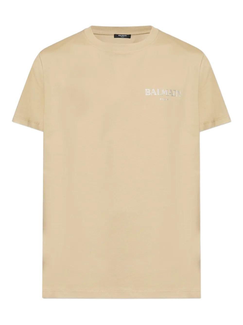 BALMAIN Logo-Printed Crew Neck Tee