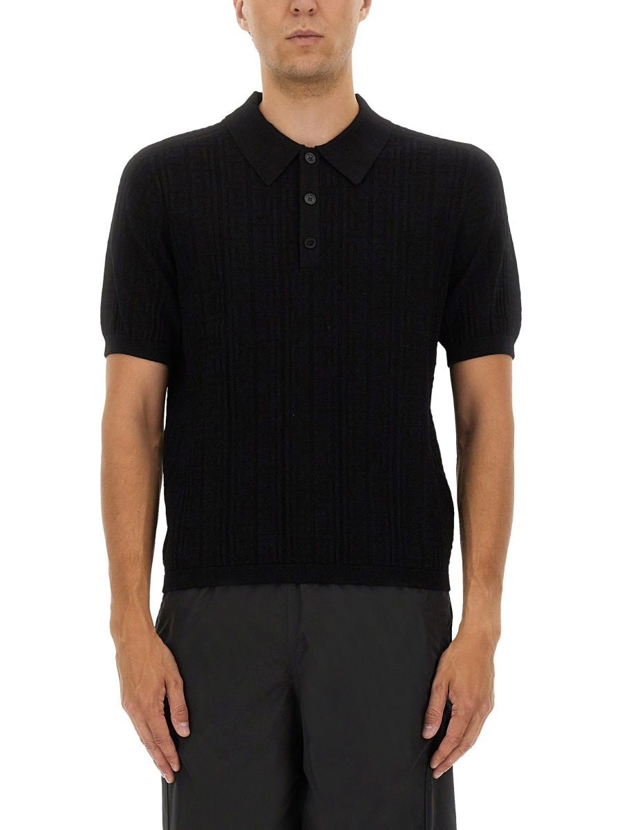 BALMAIN Knit Polo Top