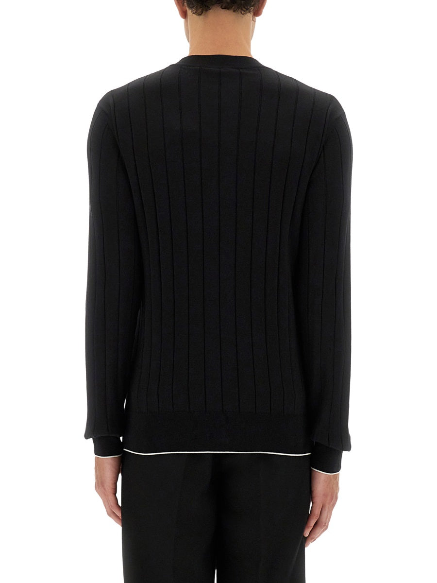 BALMAIN Silk Cotton Sweater for Men - Fall/Winter 2025