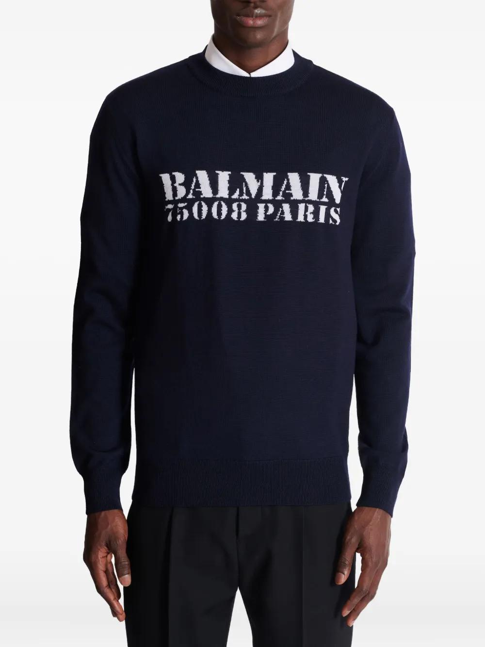 BALMAIN Wool Sweater for Men - FW25 Collection