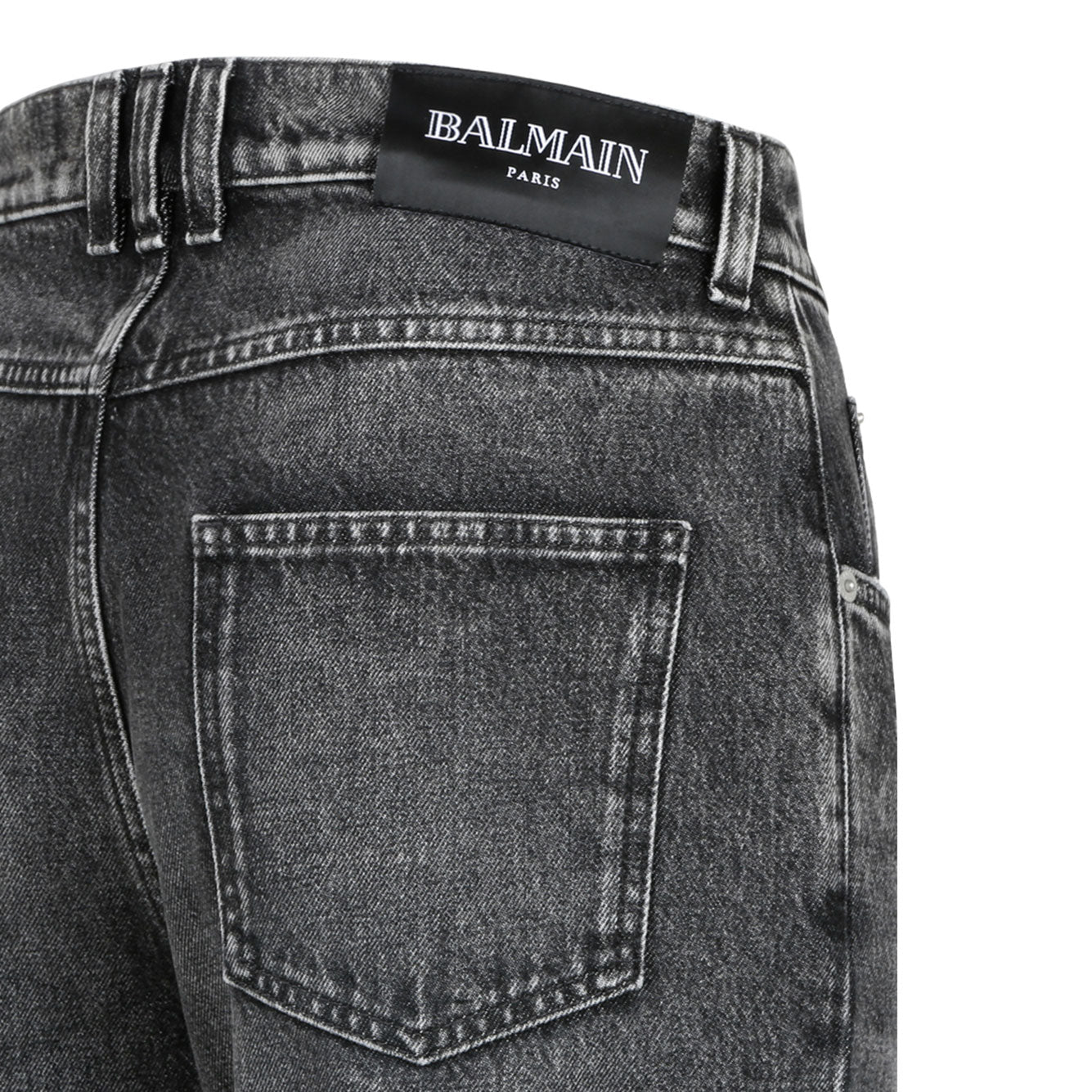 BALMAIN Denim Cotton Pants for Men - Fall/Winter 2025