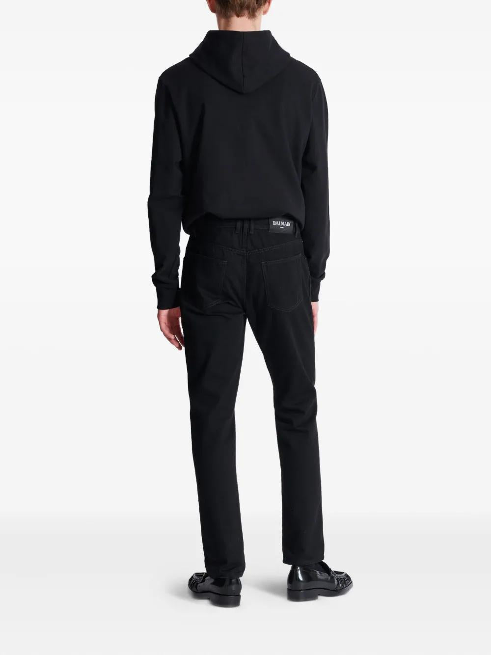 BALMAIN Cotton Denim Pants