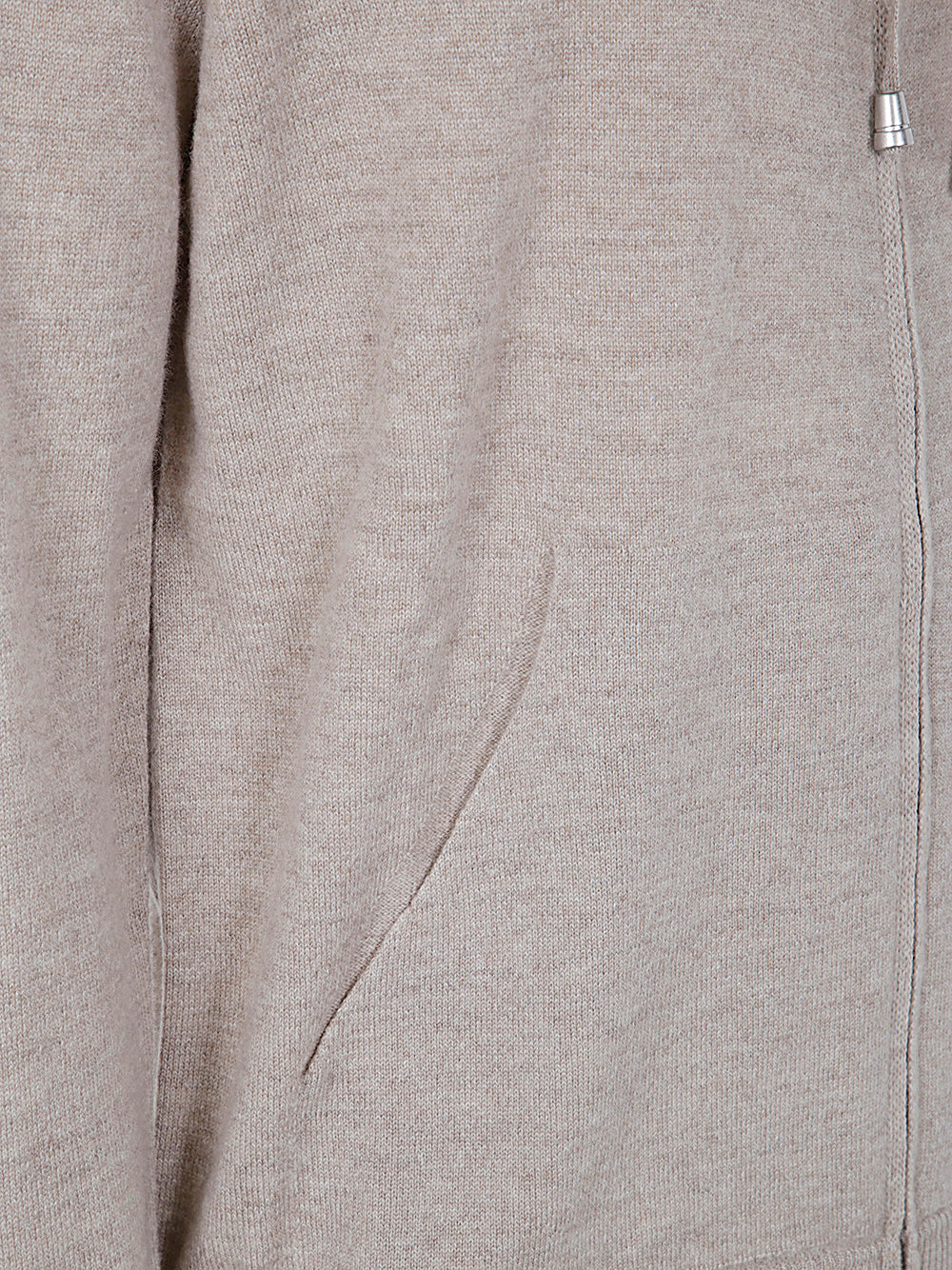 FILIPPO DE LAURENTIIS Long Sleeves Cashmere Wool Full Zip Hoodie