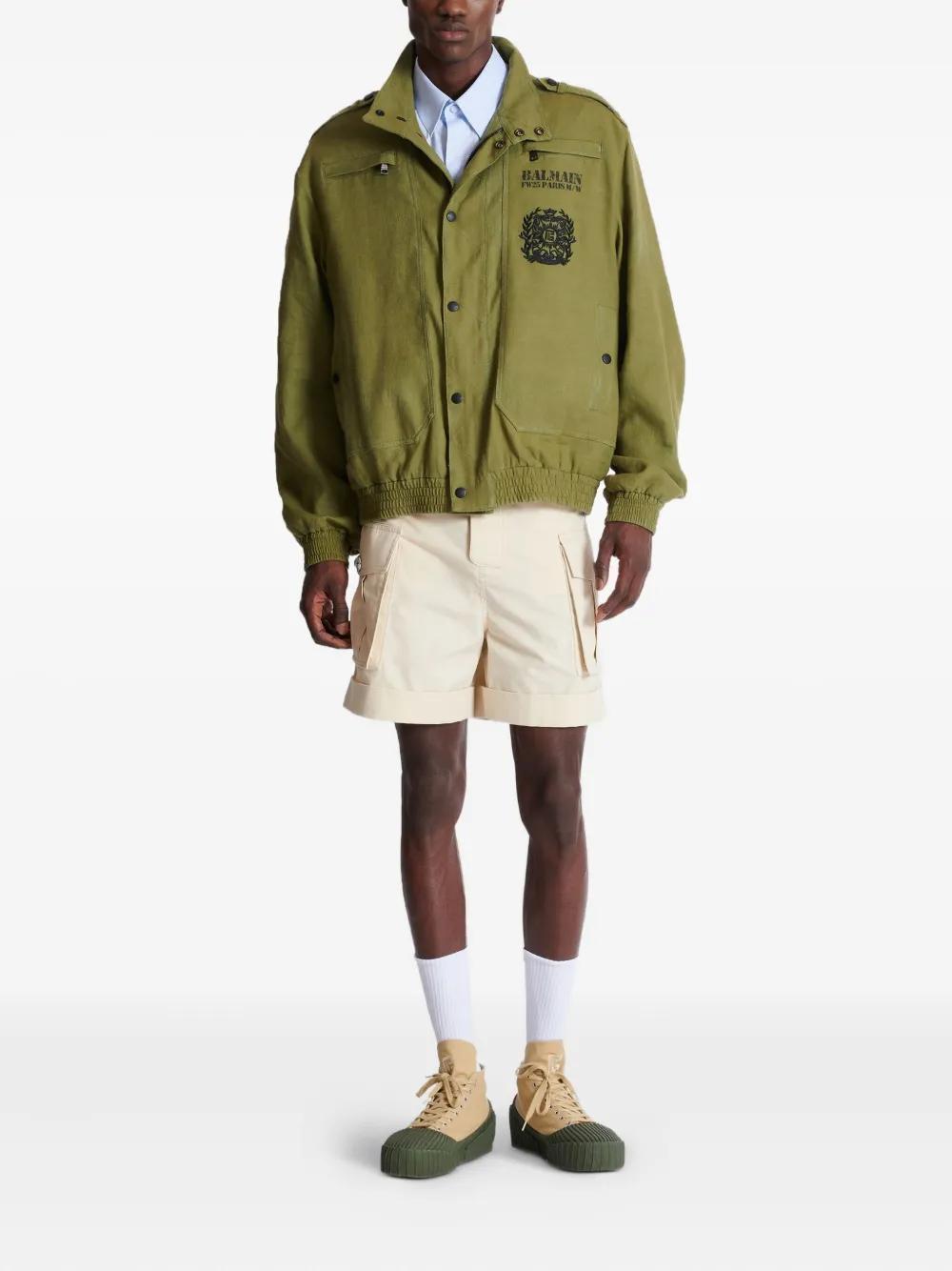 BALMAIN Cotton Cargo Bermuda Shorts