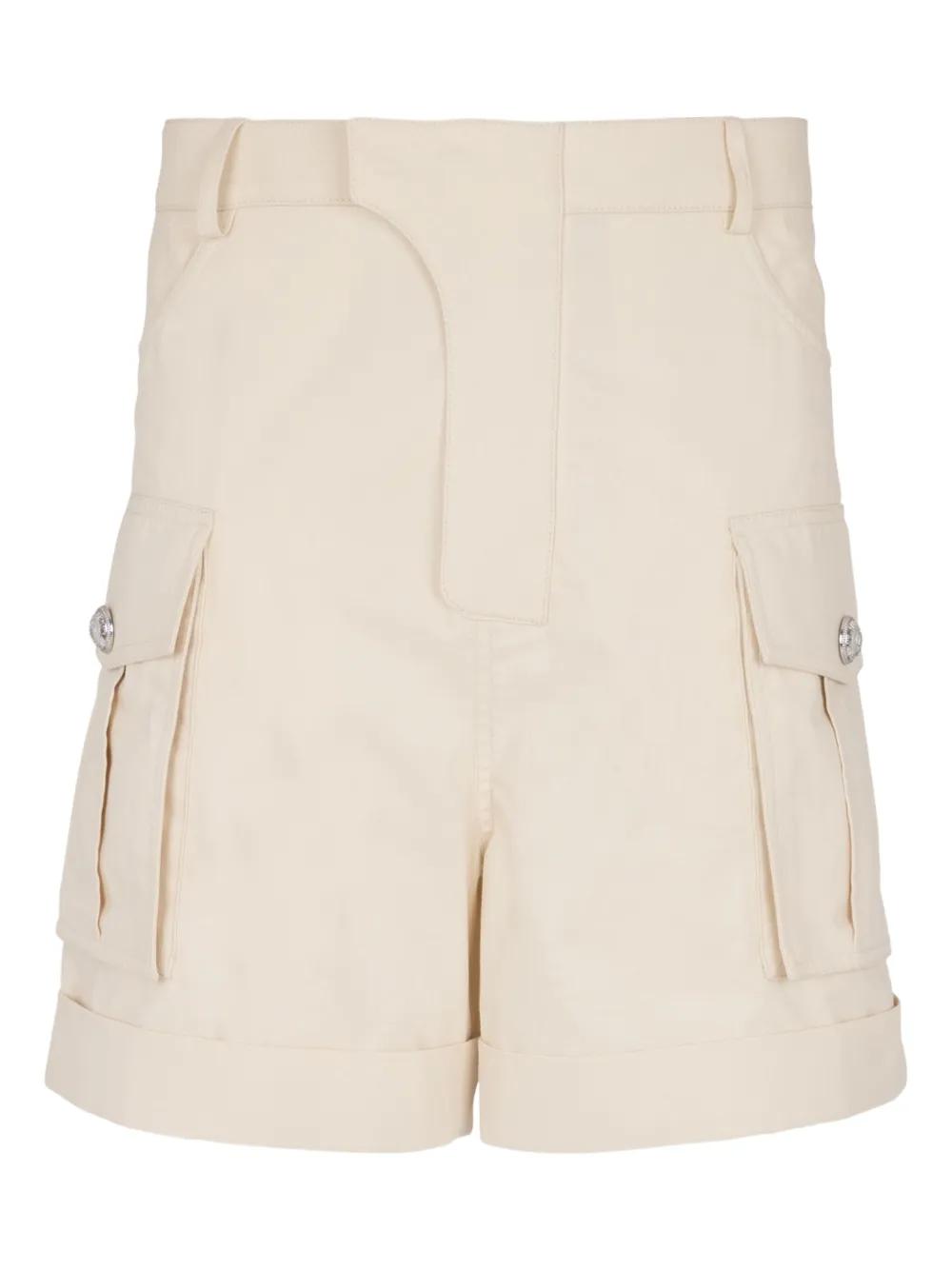BALMAIN Cotton Cargo Bermuda Shorts