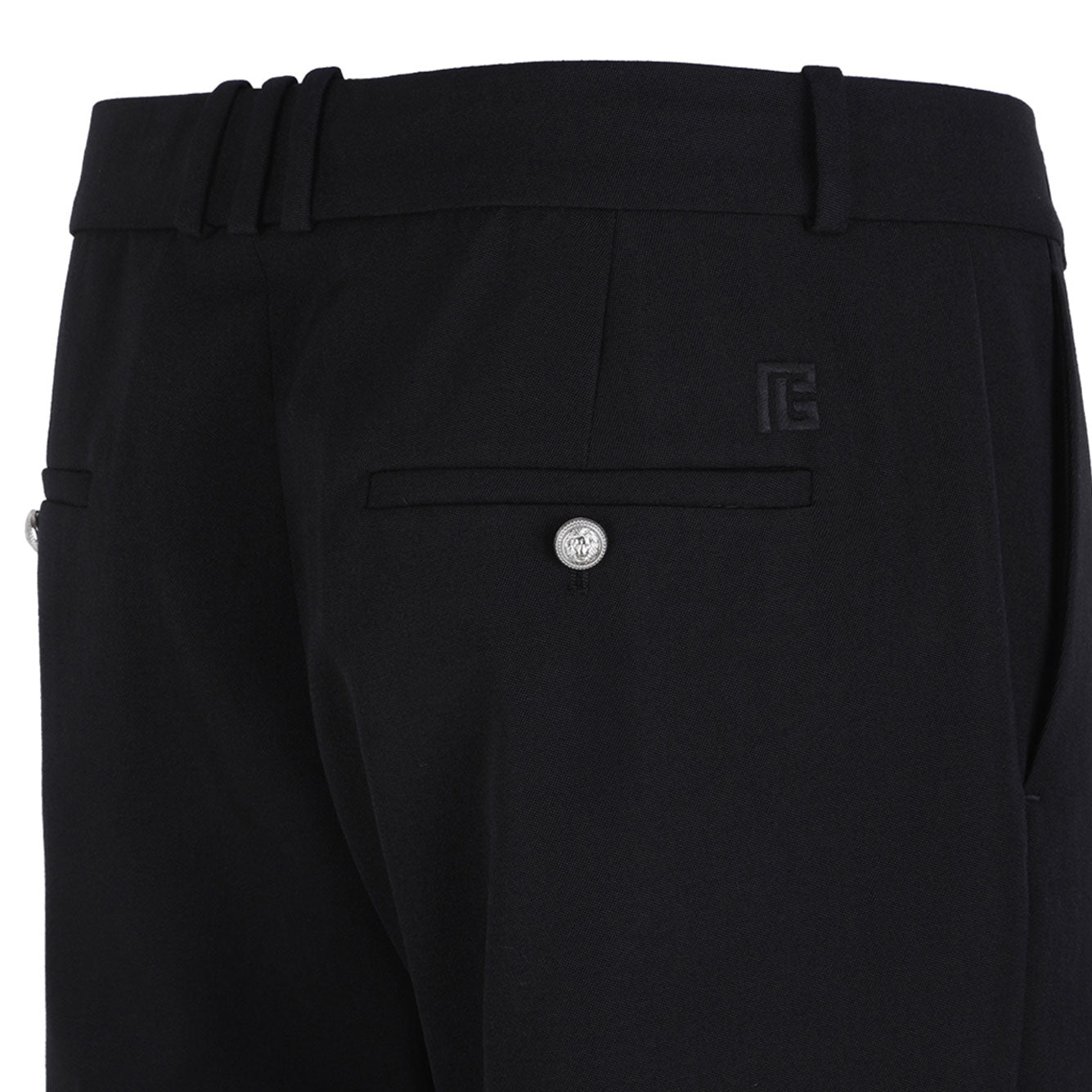 BALMAIN Classic Virgin Wool Trousers for Men