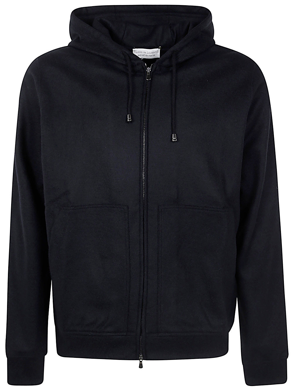 FILIPPO DE LAURENTIIS Men's Full-Zip Hoodie with Long Sleeves