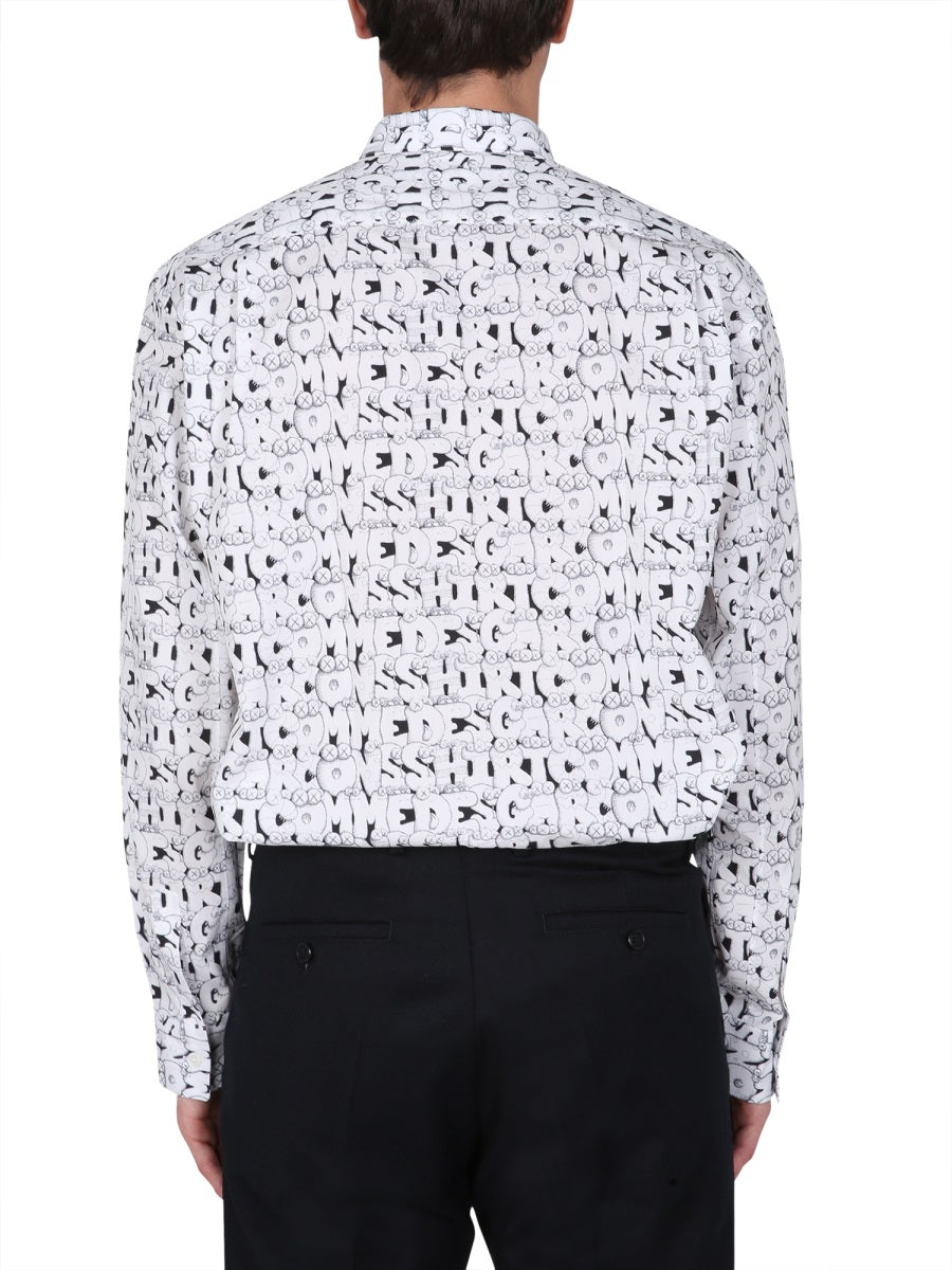 COMME DES GARÇONS SHIRT Collaborative Print Shirt with Classic Collar